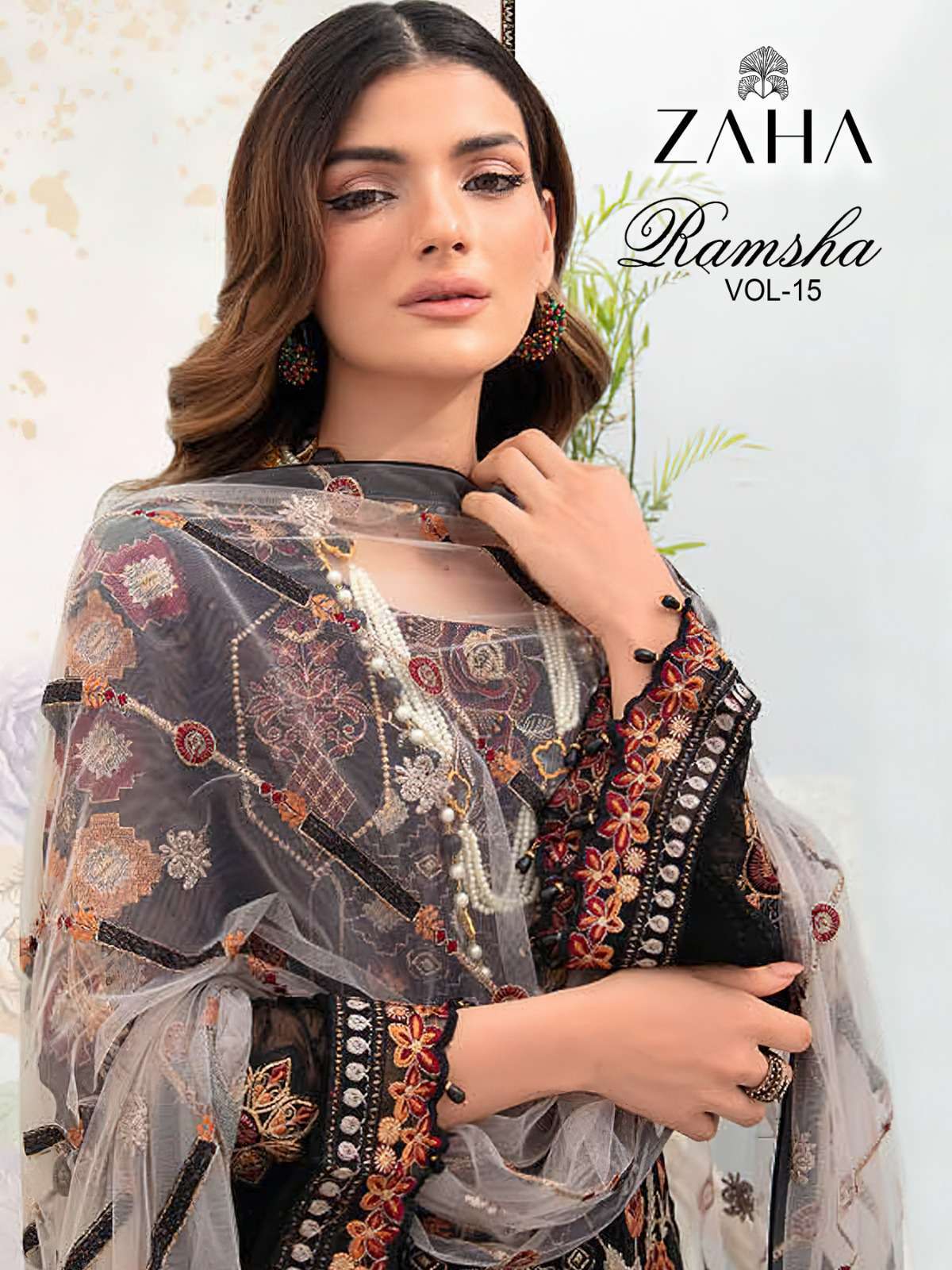 Zaha Ramsha Vol 15 Pakistani Designer Suit view 3