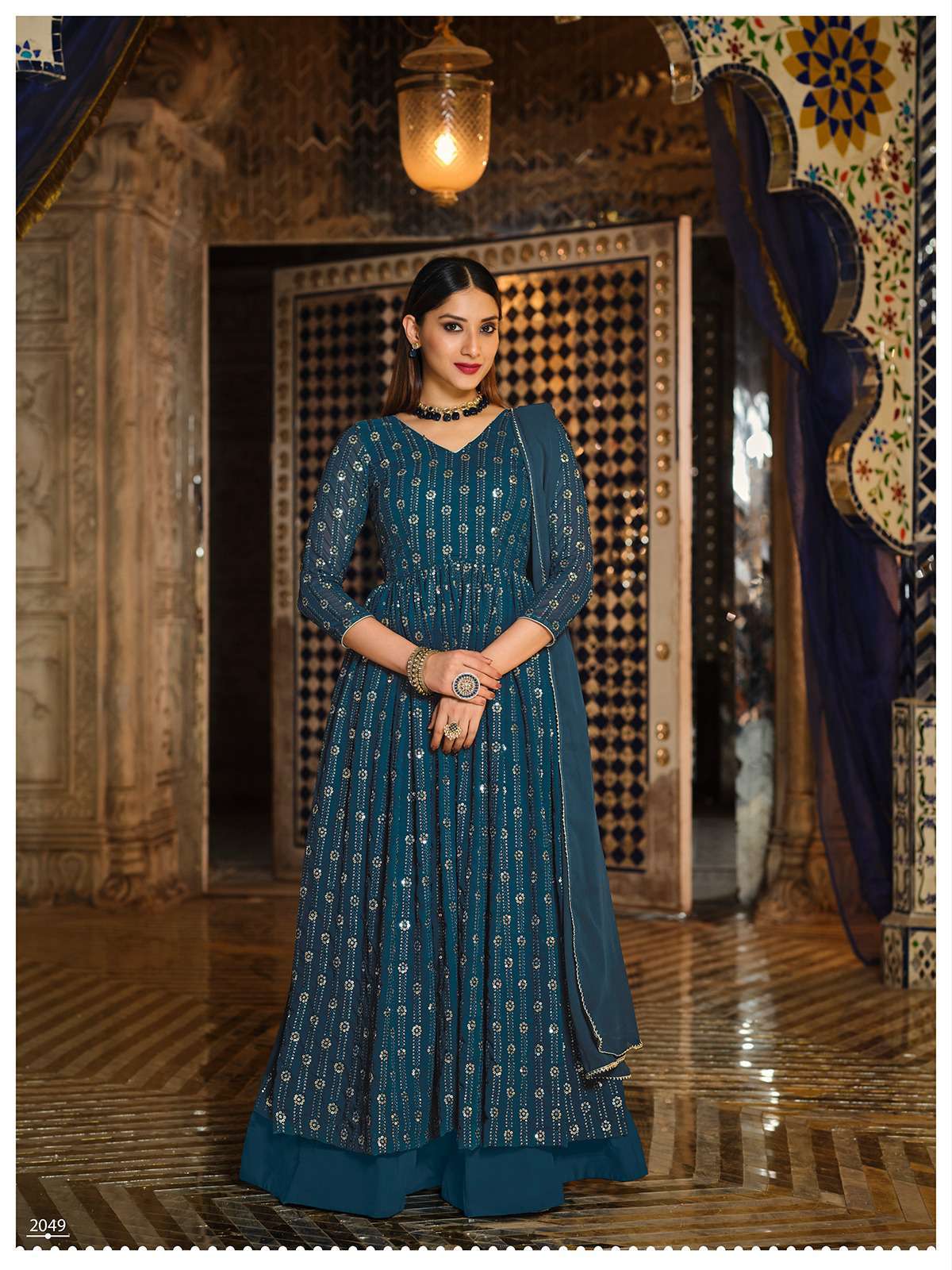Senhora Mir Vol 33 New Designer Partywear Single Suit view 4