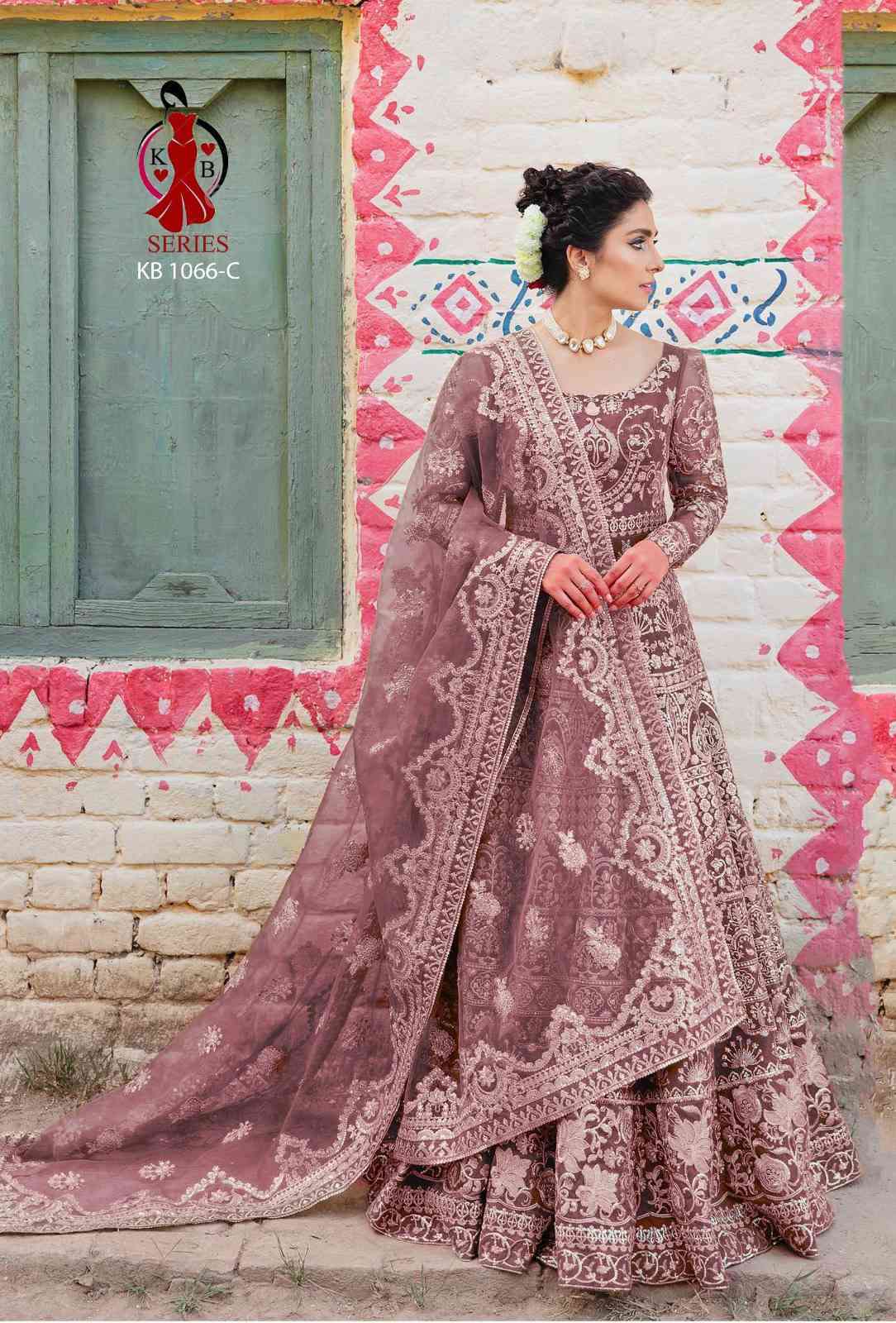 Kb Series Kb 1066 Bridal Designs Party Wear Anarkali Gown Collection view 7