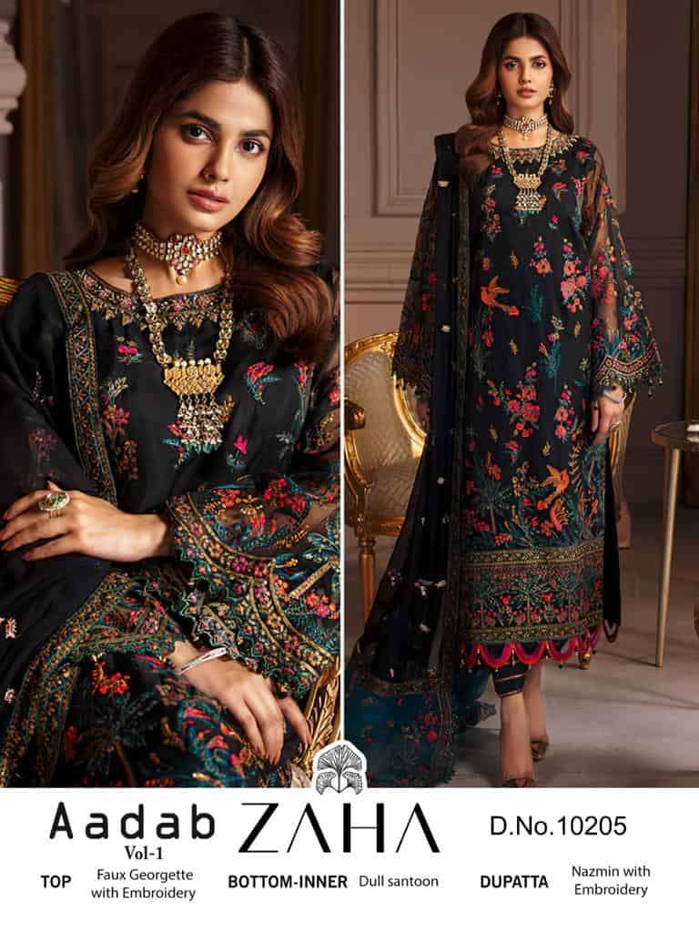 Zaha Aadab Vol 1 Pakistani Festive Wear style New Catalog Collection view 2
