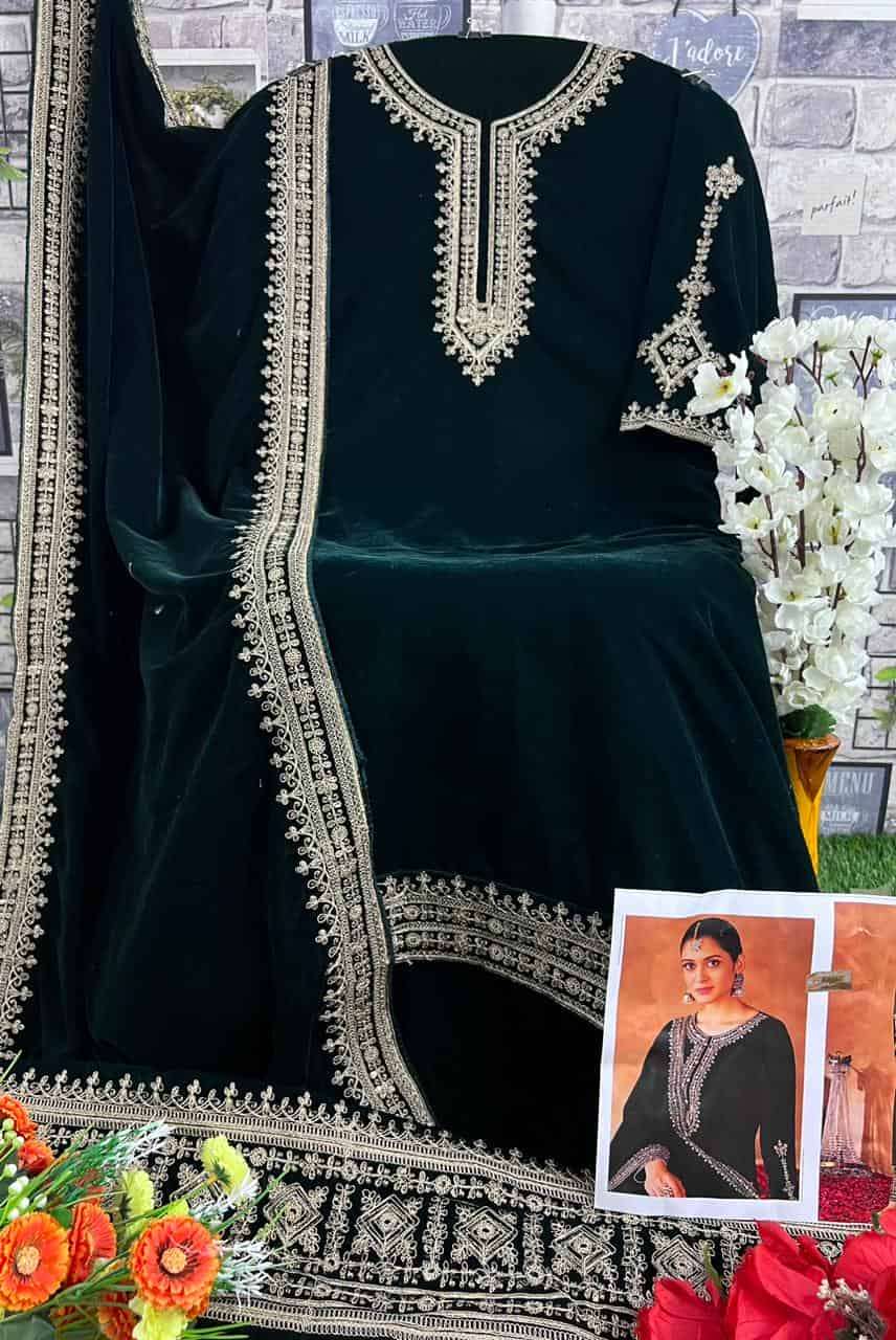 Deepsy 32214 B Party Wear Style Latest Designs Velvet Suit Collection view 2