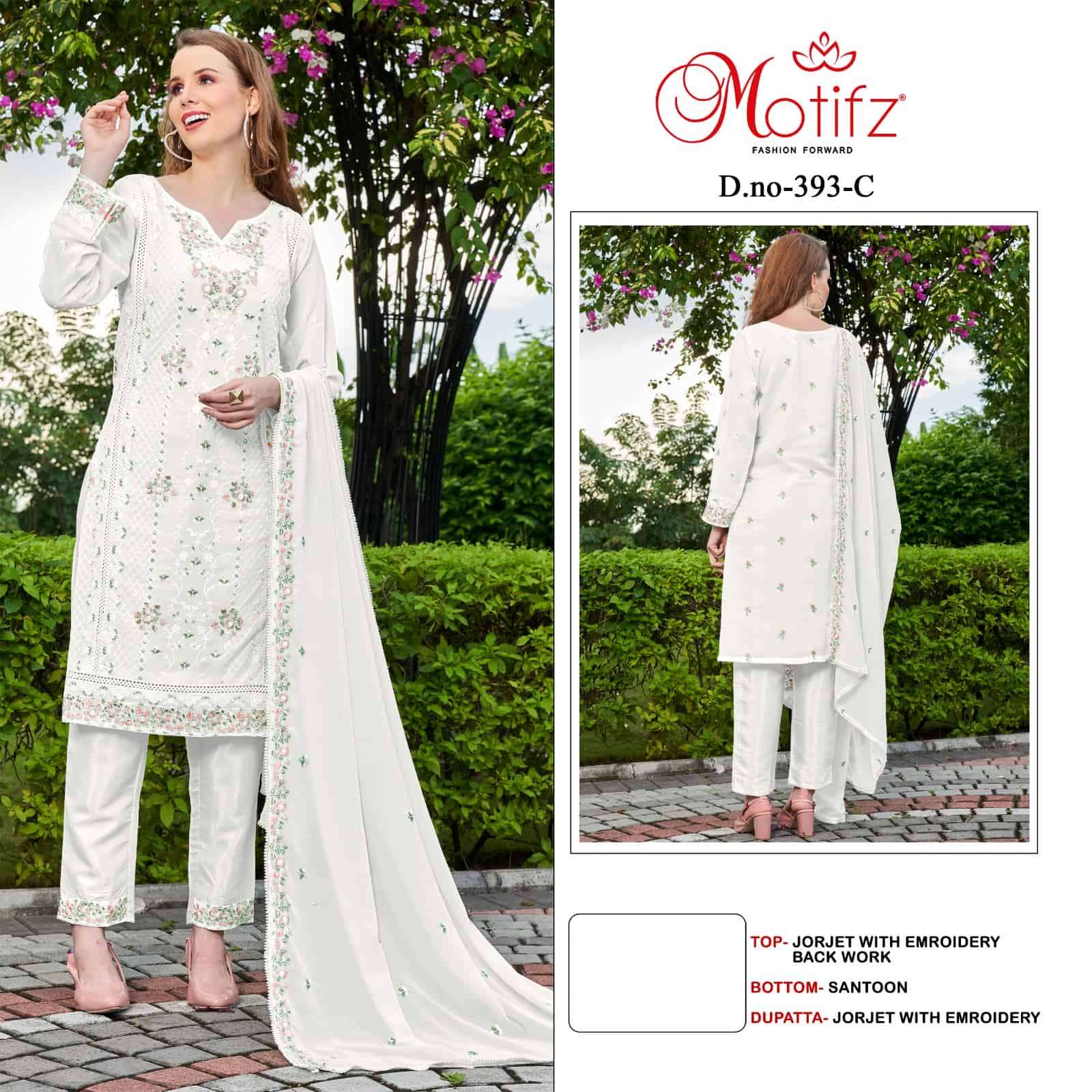 Motifz 393 Colors Pakistani Festive Wear Style Designer Salwar Suit Wholesalers view 3