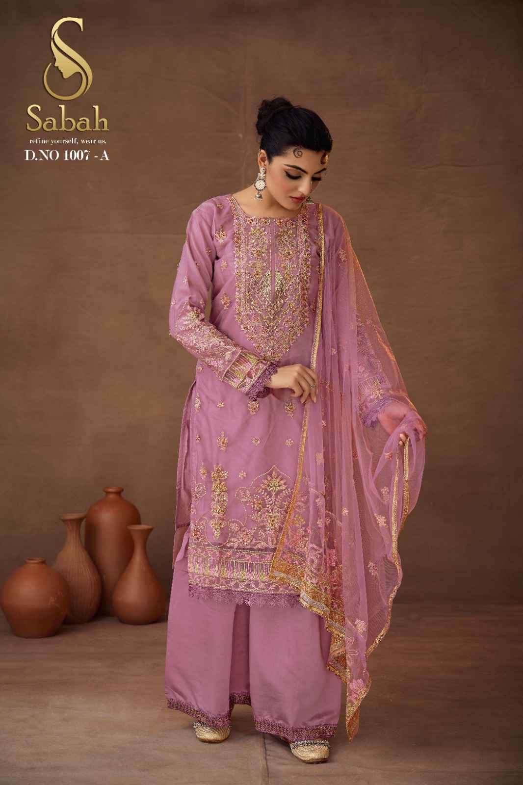 Fk Fashion Sabah Siya Fancy Organza Designer Ladies Suit Partywear Collection view 14