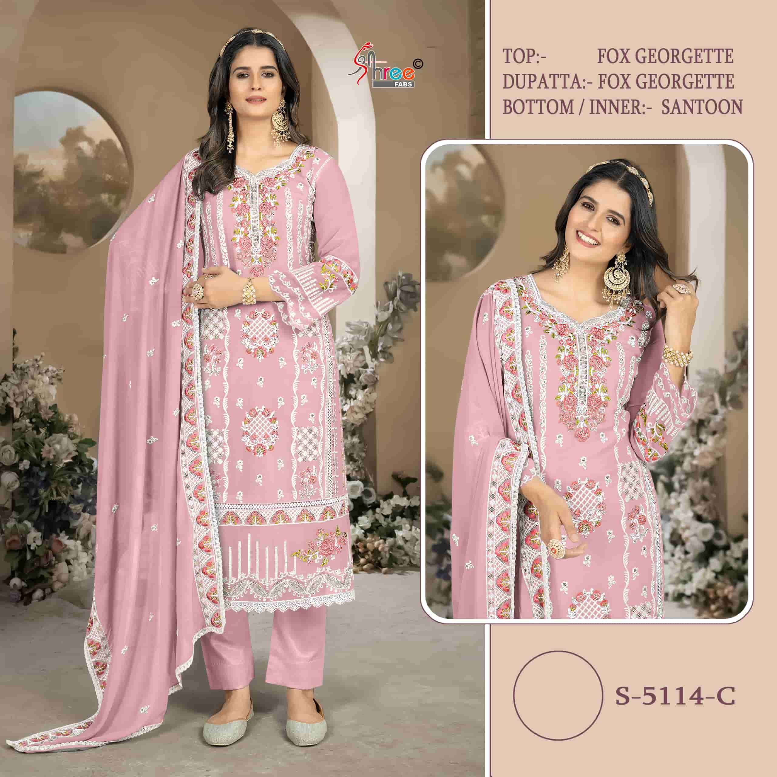 Shree Fabs S 5114 Colors Pakistani Georgette Designer Salwar Suit Wholesalers view 3