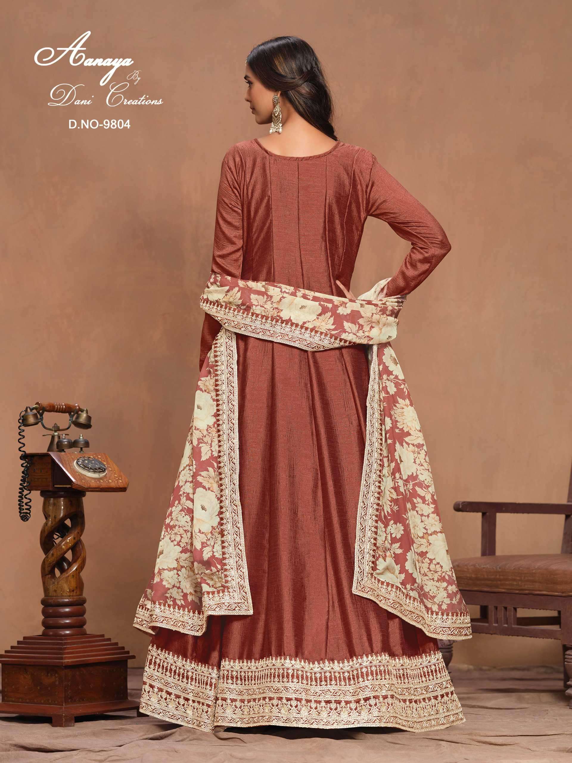 Aanaya Vol 198 Art Silk Wedding Salwar Suit view 10