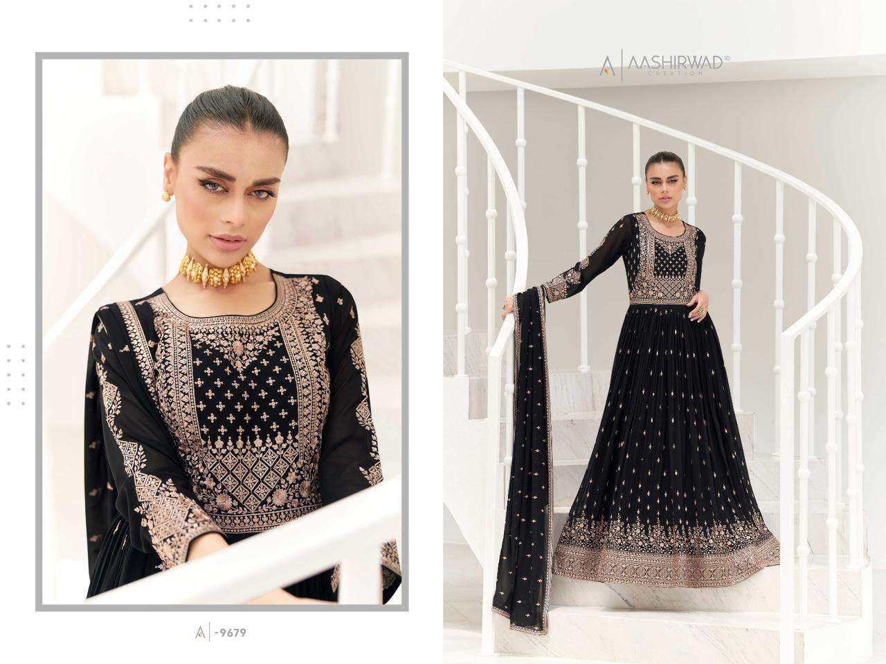 Aashirwad Gulkand taara Exclusive Ready to Wear Anarkali Suit Collection view 8