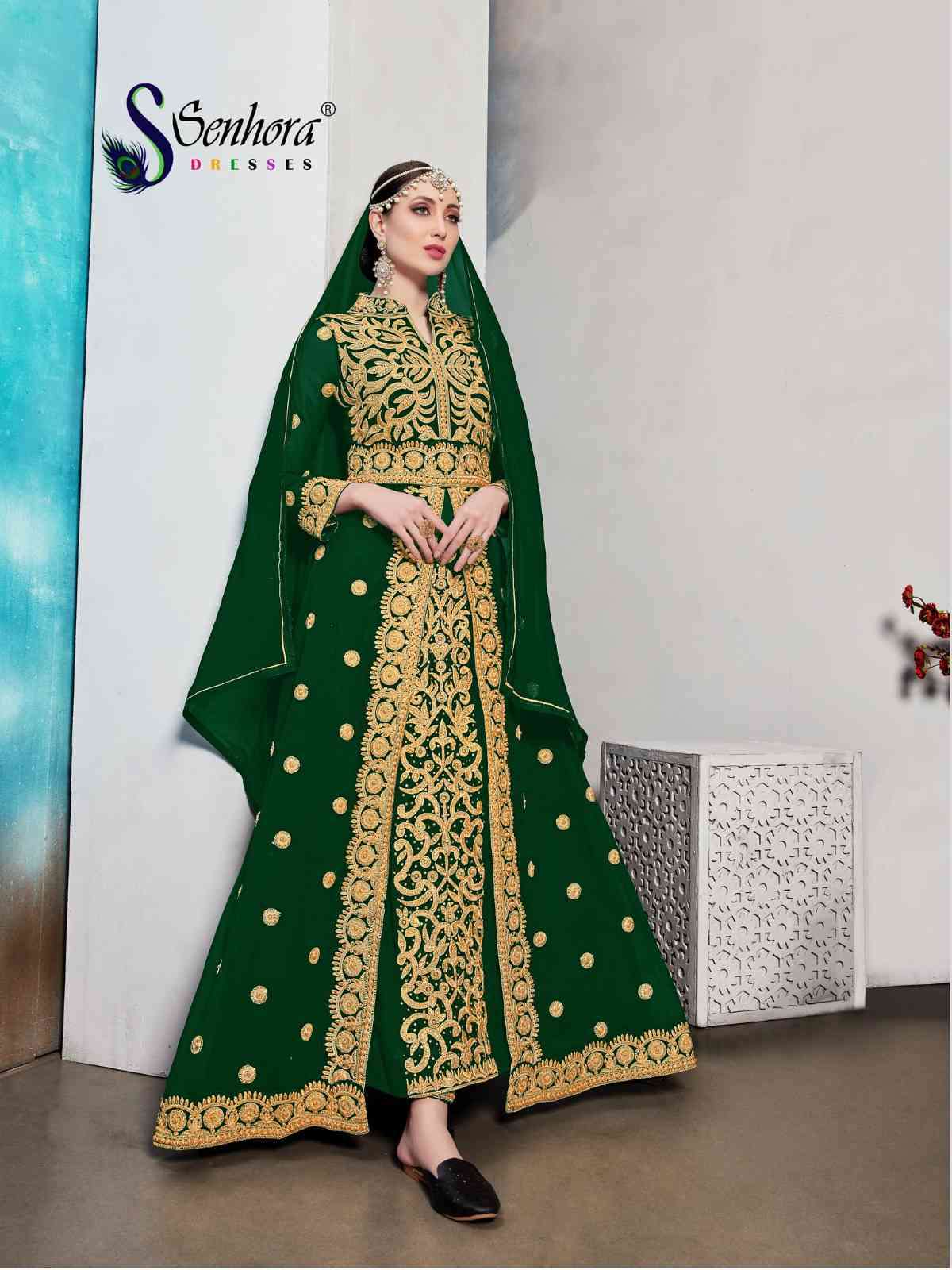 Senhora Mahek Vol 28 Heavy Designer Gown Wedding Wear Collection view 5