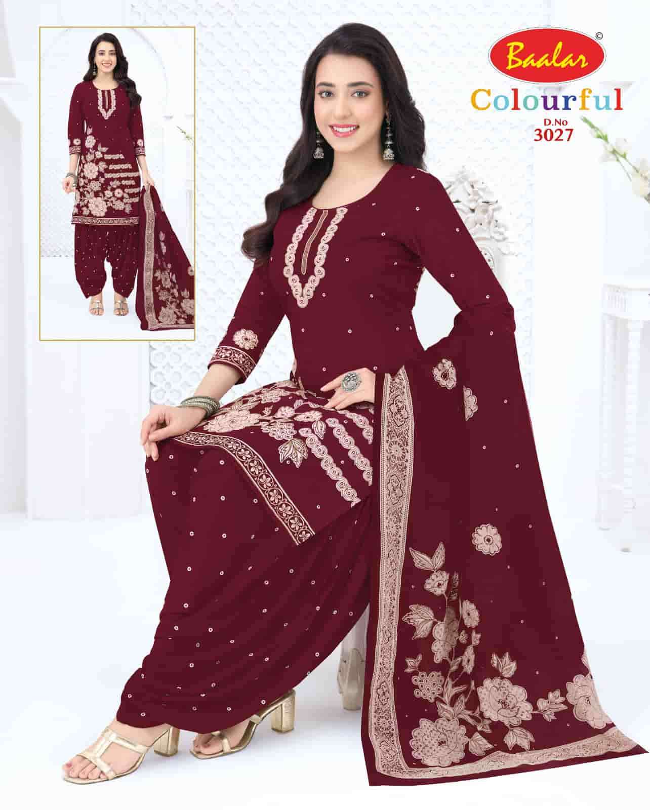 Baalar Colourful Vol 30 Pure Cotton Unstitch Salwar Suit view 11