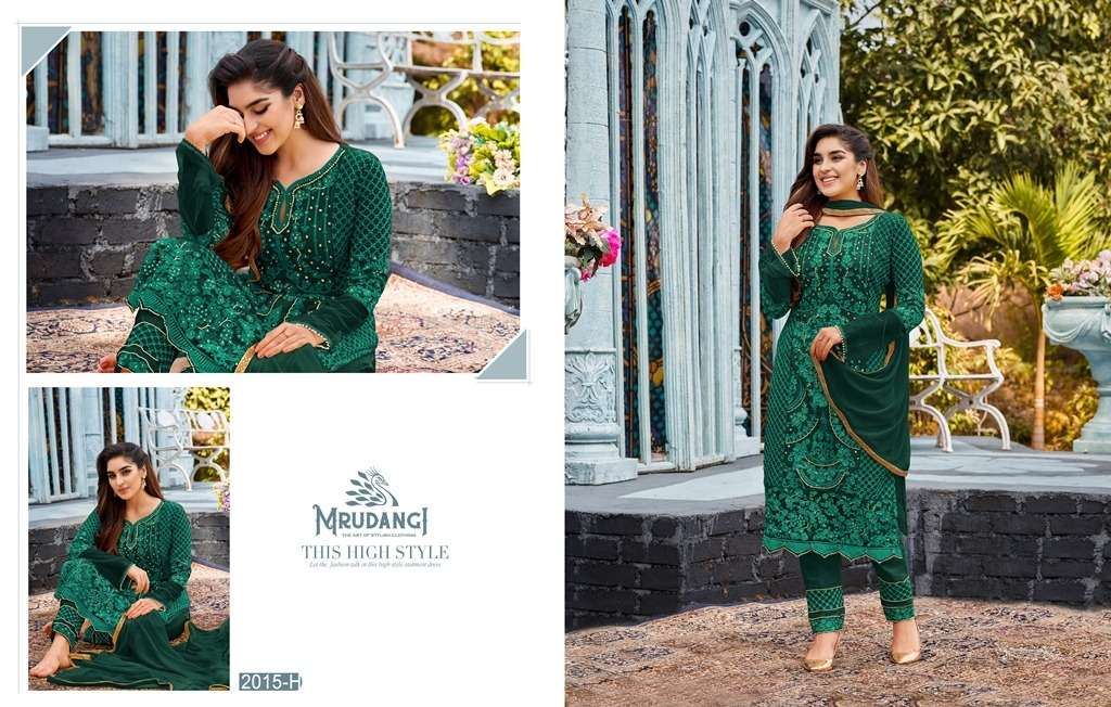 Mrudangi Kashish 2015 Colors 2 Embroidered Party Wear Salwar Suit view 2