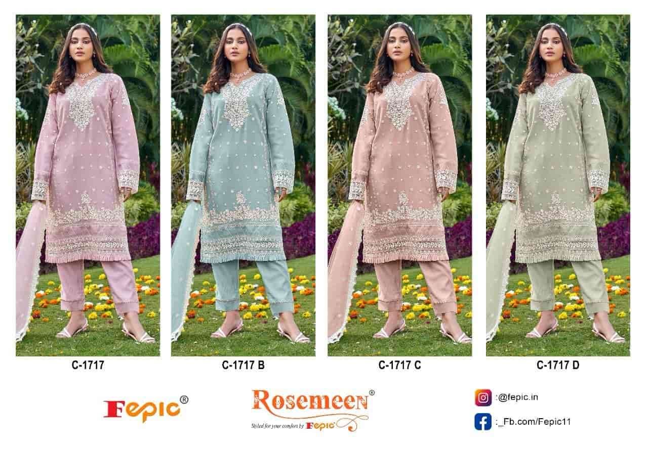 Fepic C 1717 Colors Heavy Designer Style Pakistani Salwar Suit Wholesalers view 5