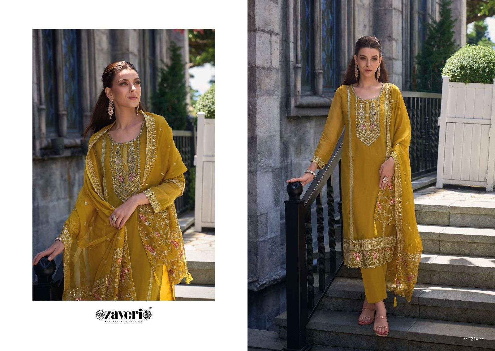 Zaveri Jil-Mil Organza Designer Salwar Suit view 4