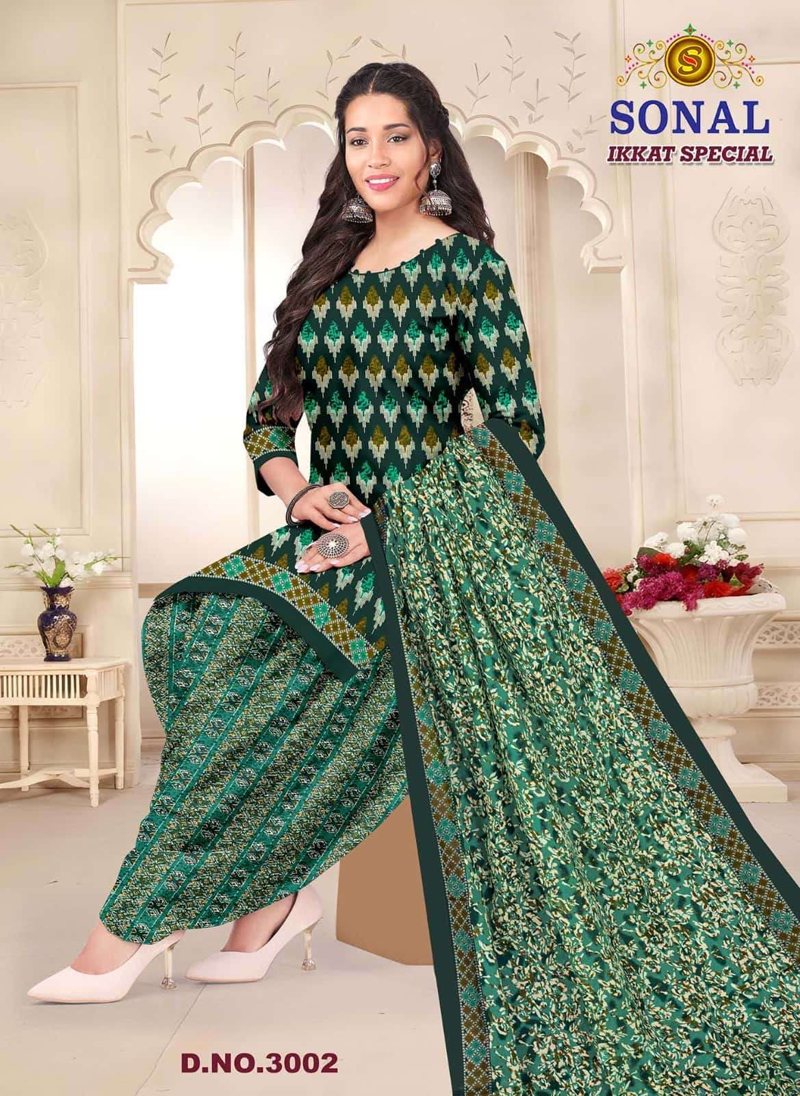 Sonal Textile Ikkat Special Vol 3 Pure Cotton Printed Suit Exporters view 9