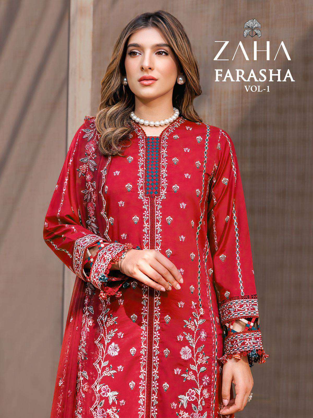 Zaha Farasha Vol 1 10314 To 10317 Pakistani Fancy Dress Buy Online view 6