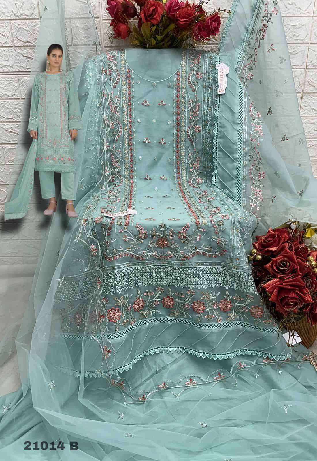Fepic iRAADAY IR 21014 B Organza Pakistani Suit view 2