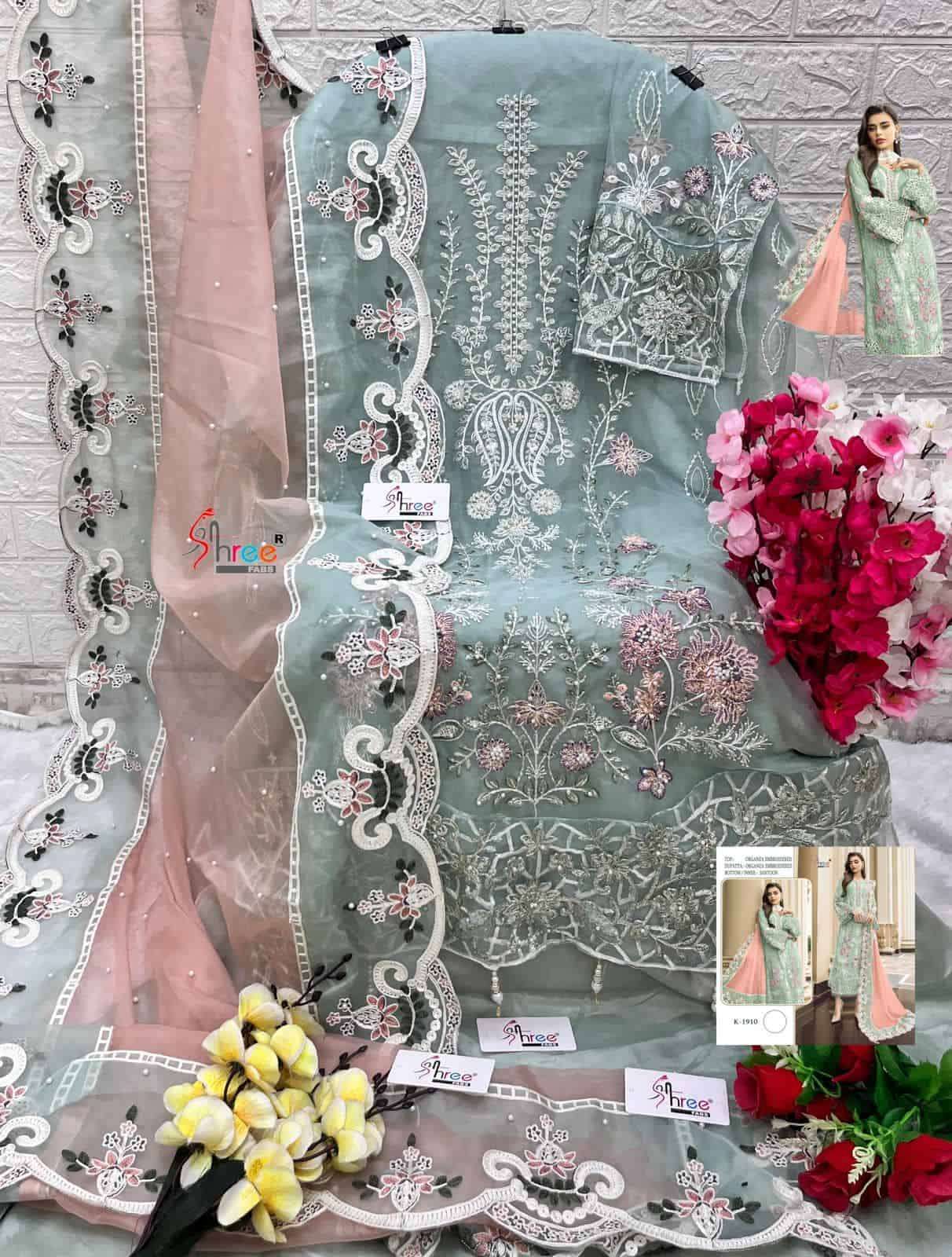 Shree Fabs K 1910 Colors Festive Wear Style Latest New Designer Pakistani Suit Wholesalers view 9