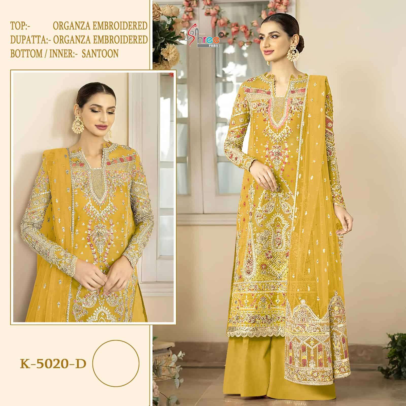Shree Fabs K 5020 Colors Pakistani Festive Wear Style Designer Suit Wholesalers view 4