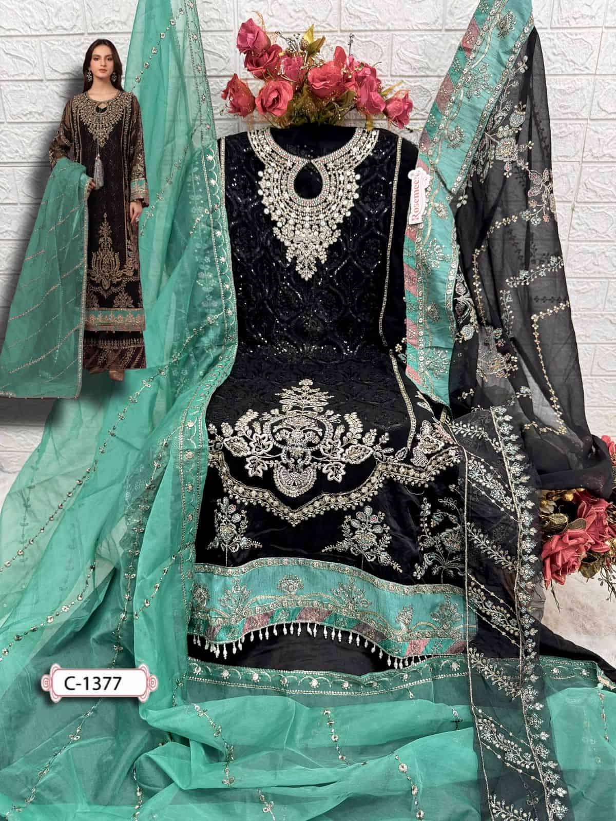 Fepic Rosemeen Embroidered Georgette Salwar Suit view 5