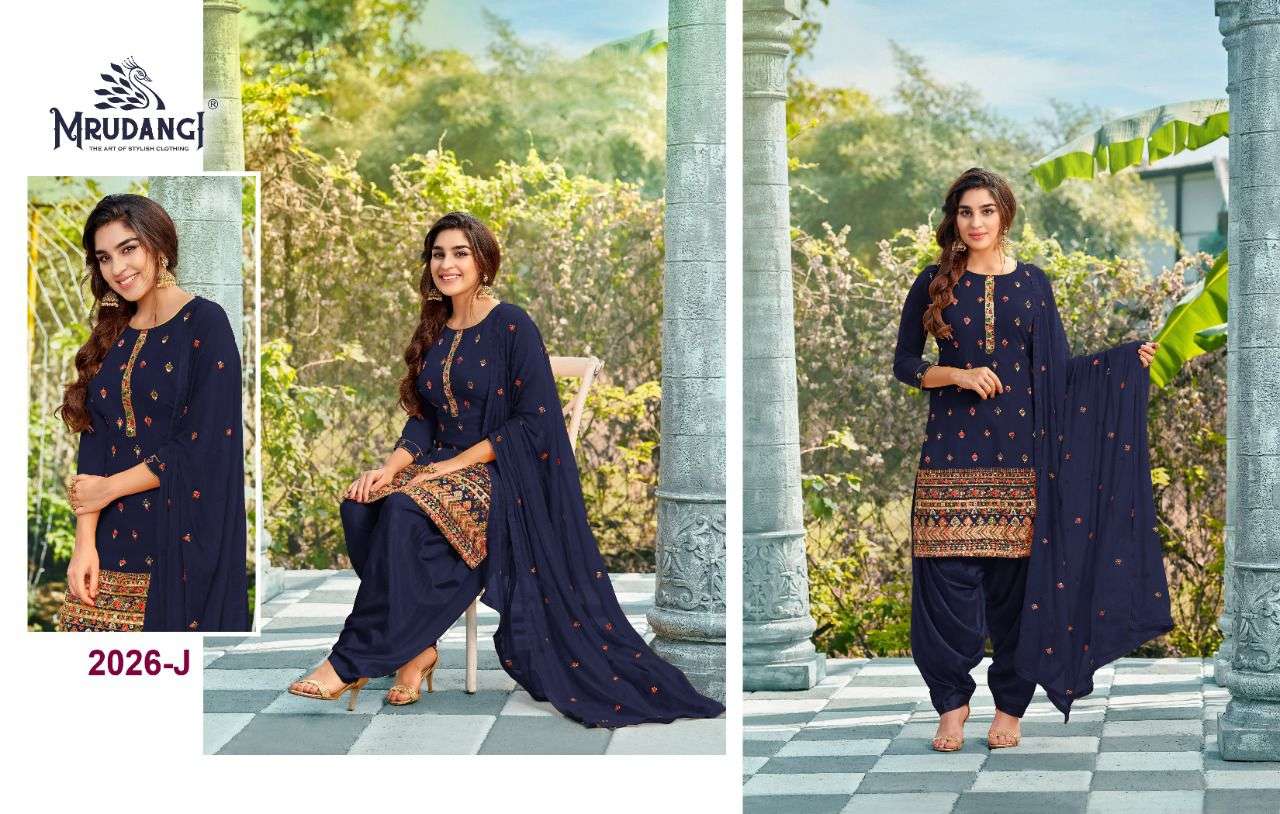 Mrudangi Saheli 2026 Colors Vol 2 Georgette Patiala Design Suit view 4