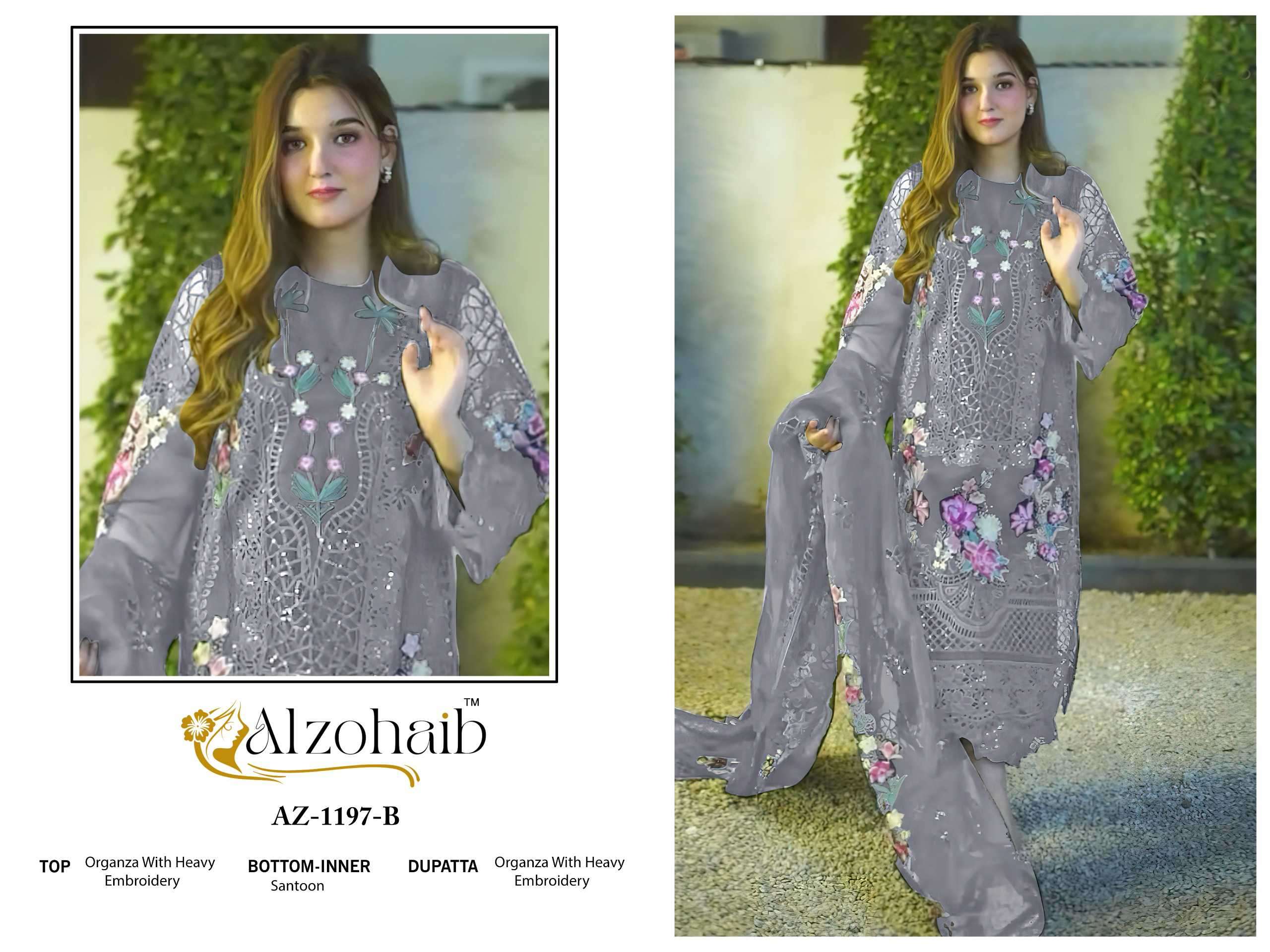 Alzohaib 1197 Colors Pakistani Suit view 3