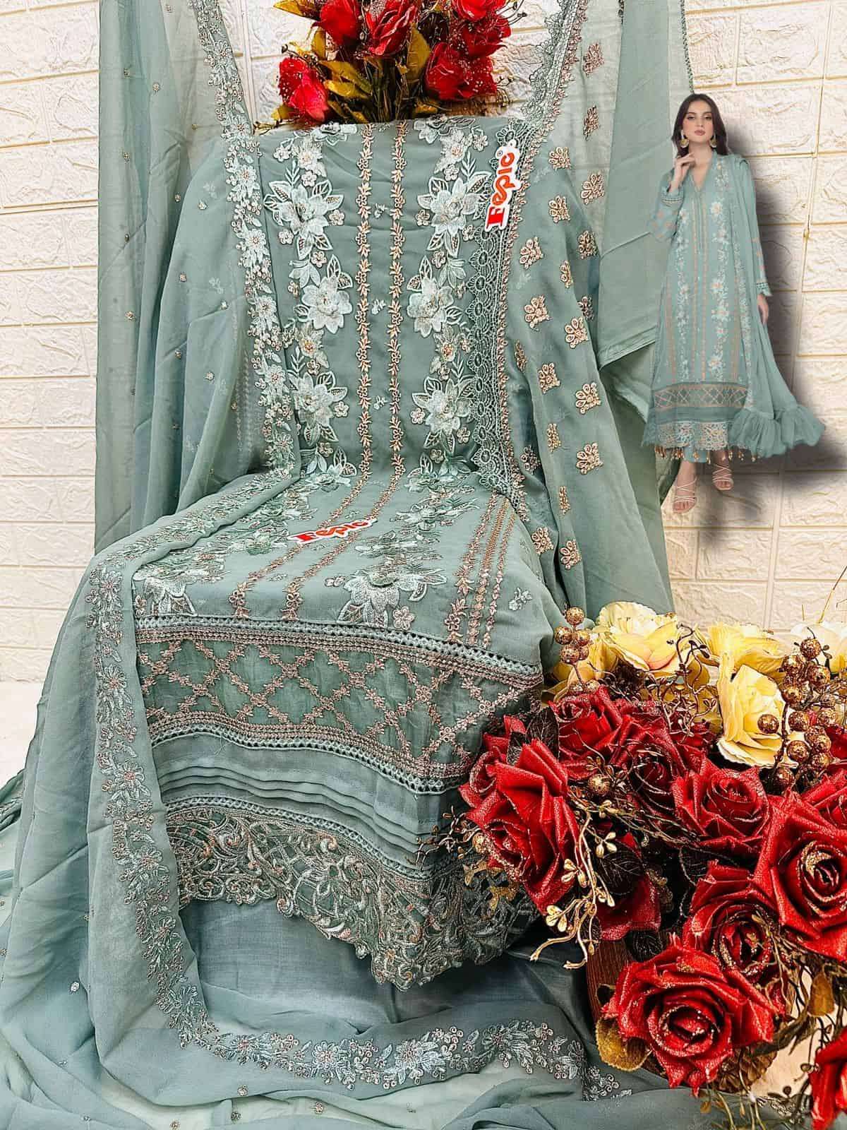 Fepic C 1609 Colors Fancy Designer Style Pakistani Salwar Suit Online view 7