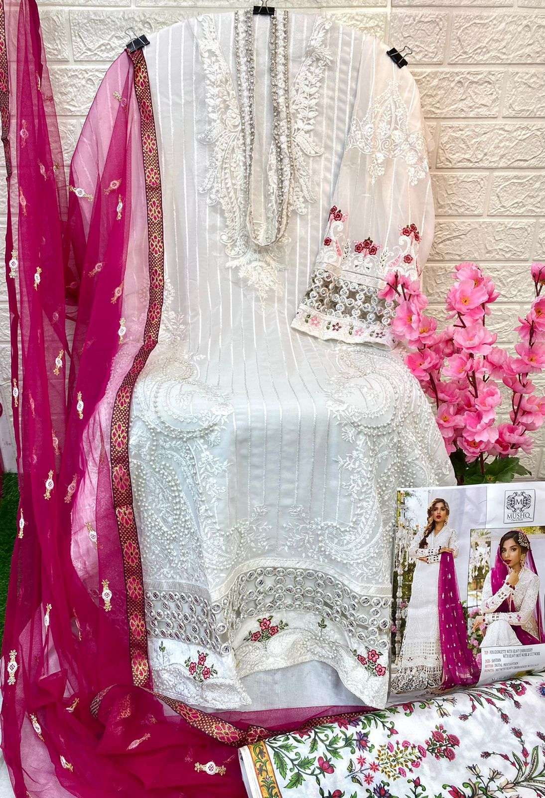 Mushq Shraddha M 156 Colors Party Wear Gharara Style Pakistani Suit view 6