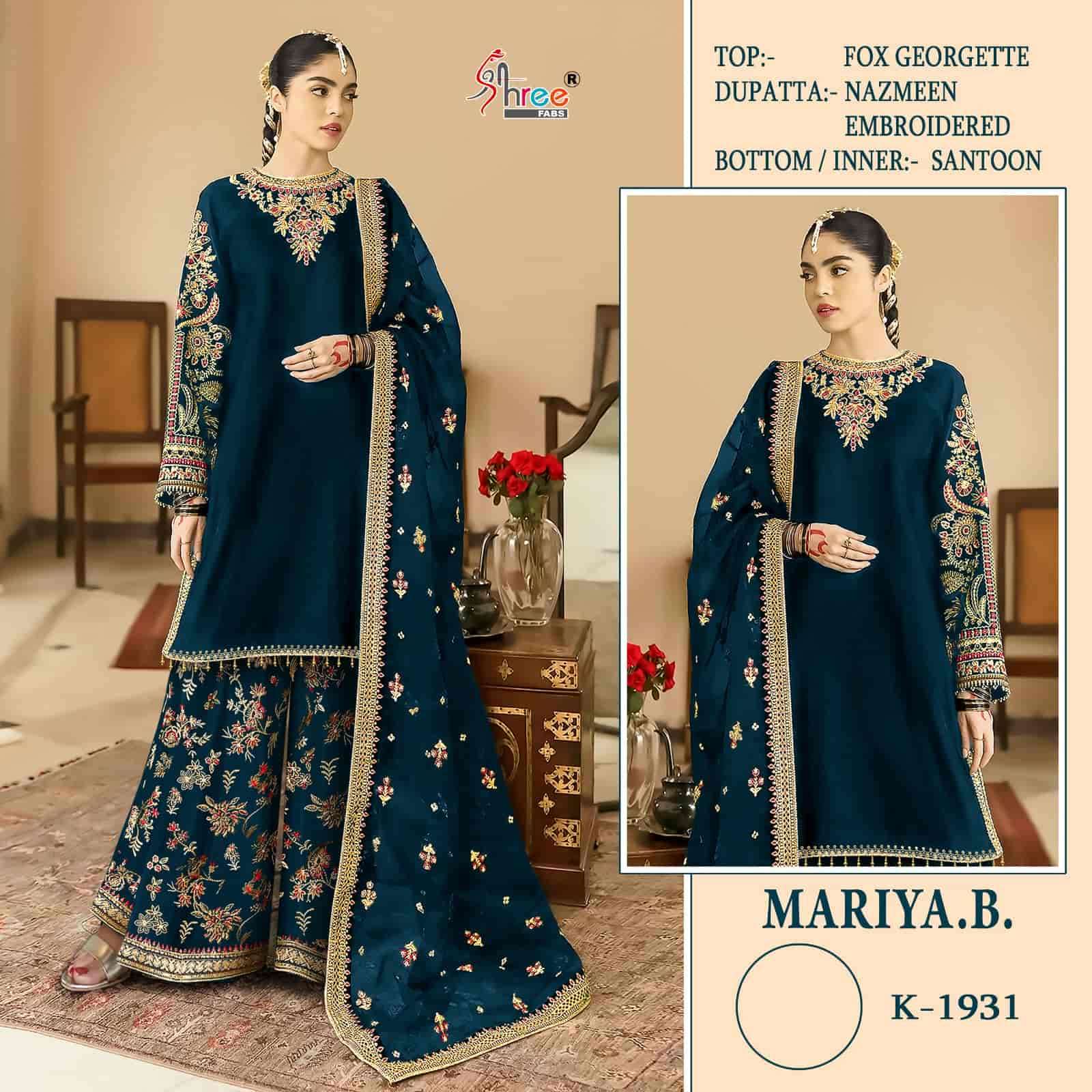 Shree Fabs Mariya B 1931 Colors Pakistani Festive Wear Style Designer Suit Wholesalers view 3