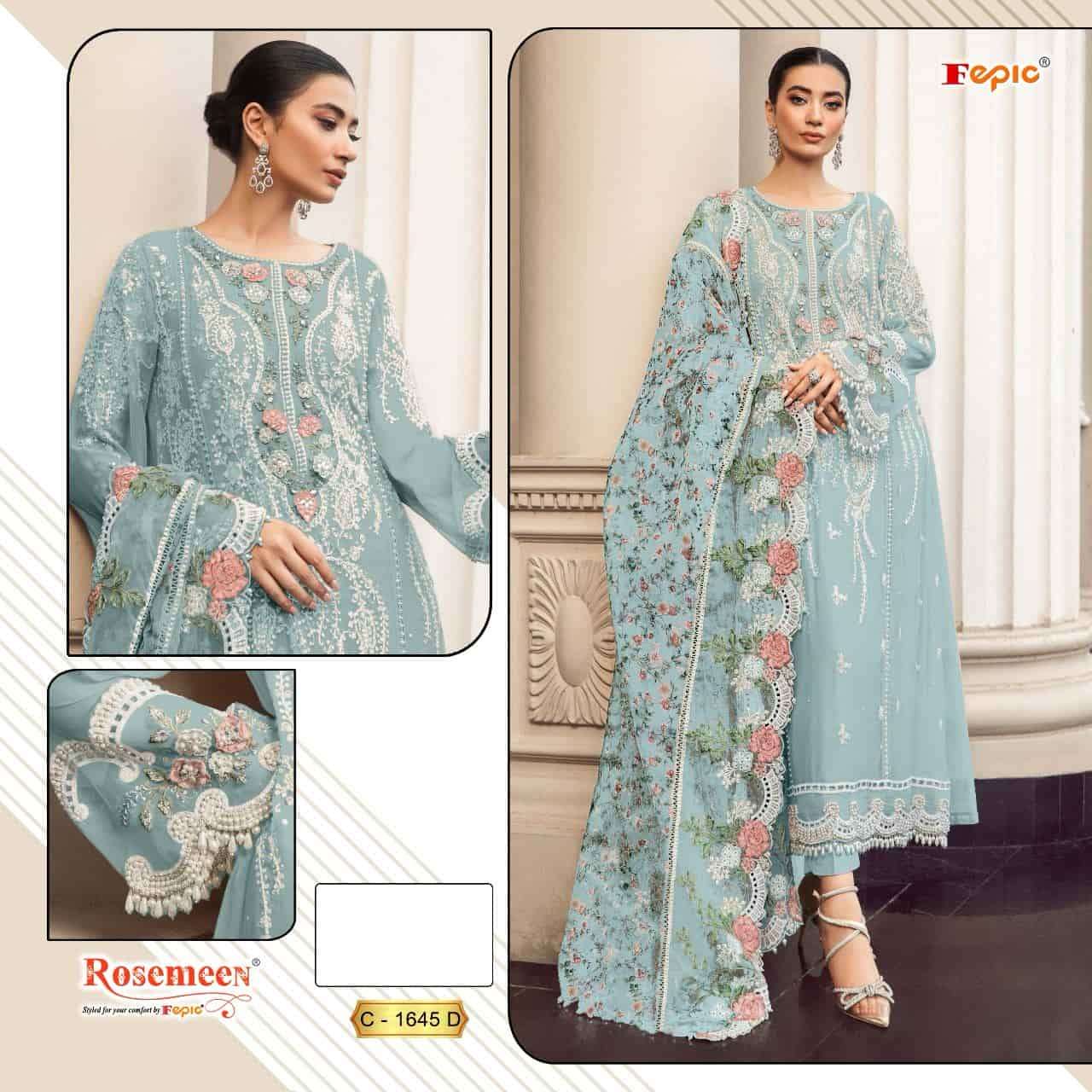 Fepic C 1645 Colors Festive Wear style Designer Pakistani Salwar Suit Wholesalers view 2