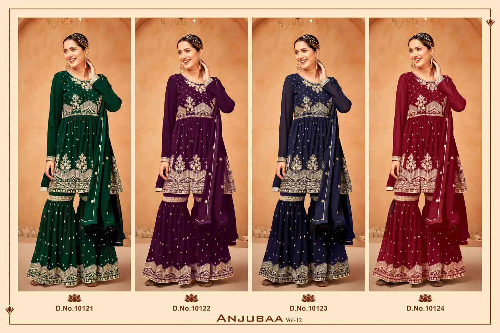 Anjubaa Vol 12 Fancy Party Wear Sharara Suit view 13