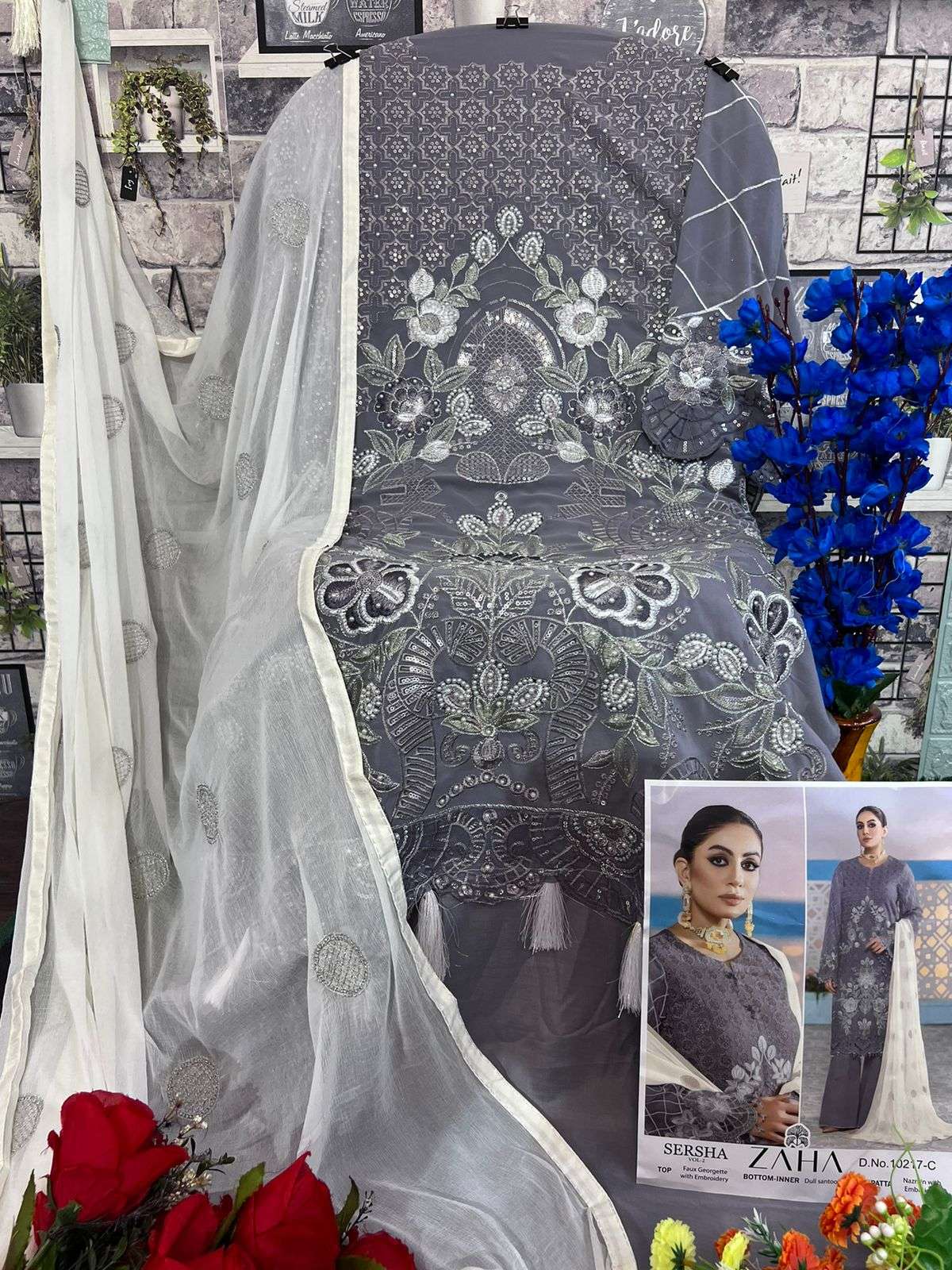 Zaha Sersha Vol 2 Fancy Pakistani Suit view 6