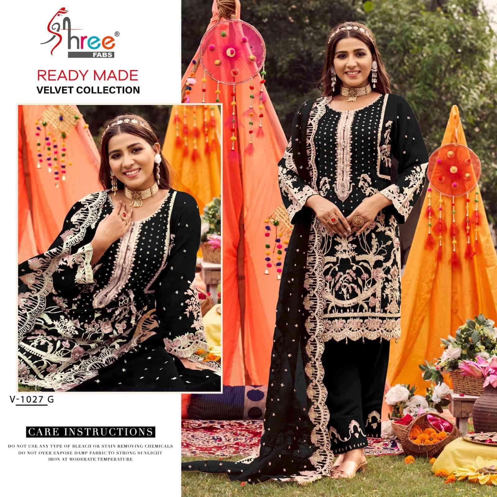 Shree Fabs Velvet Party Wear Salwar Suit view 3