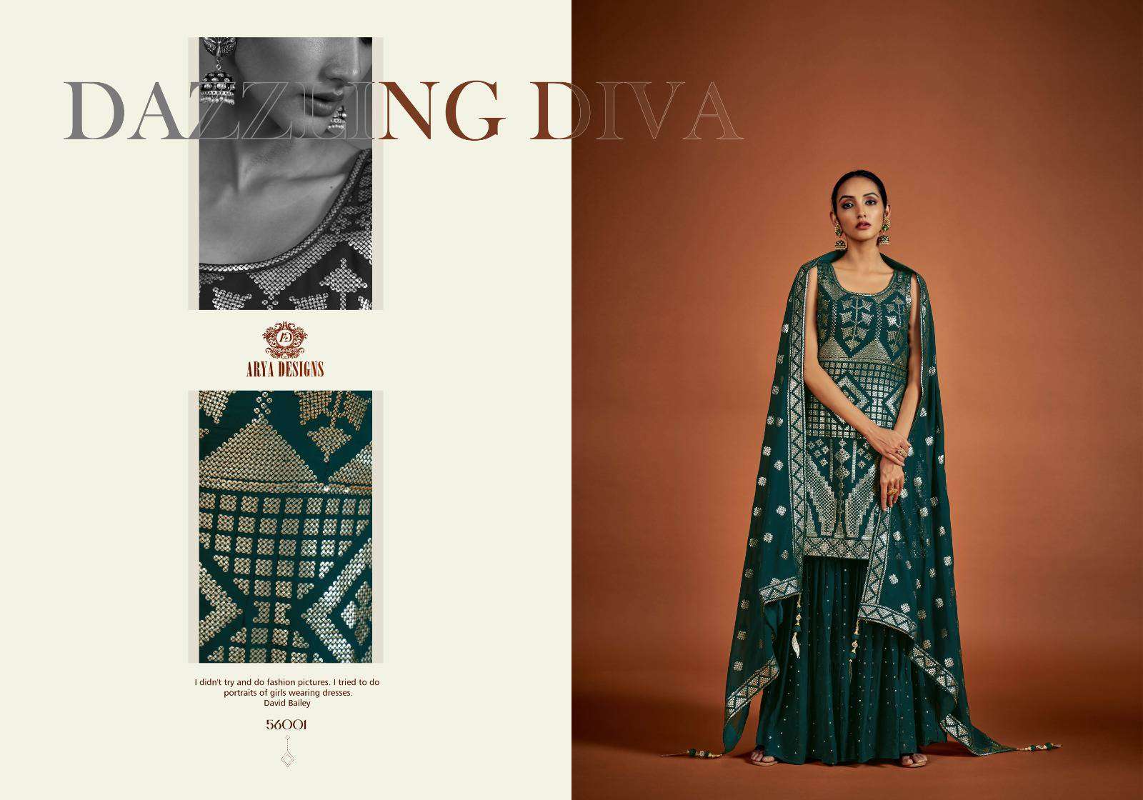 Arya Designs Noorani Saga Vol 5 Partywear Gharara Designer Dress New Collection view 3