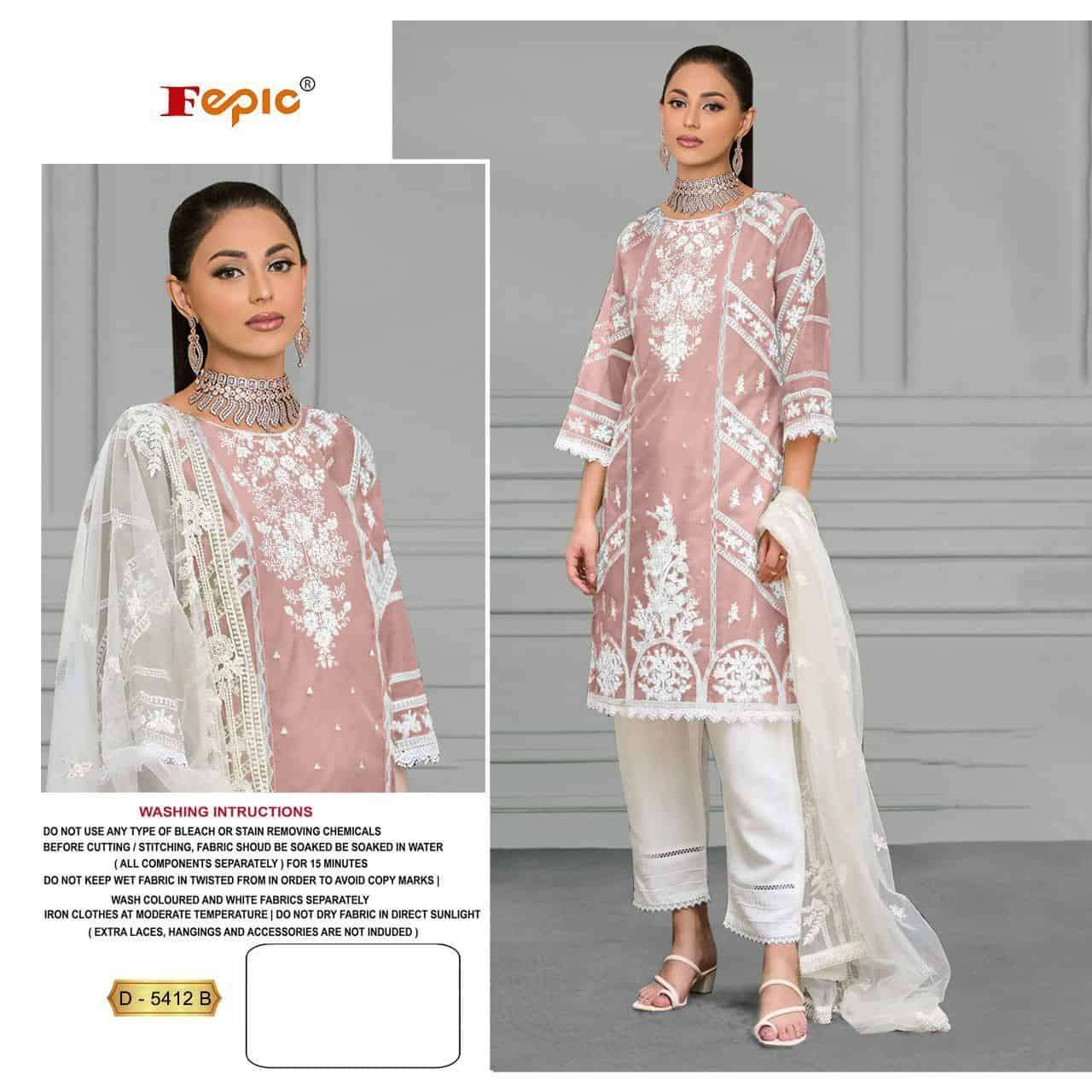 Fepic D 5412 Colors Pakistani Festive Wear Style Fancy Suit Wholasaler view 3