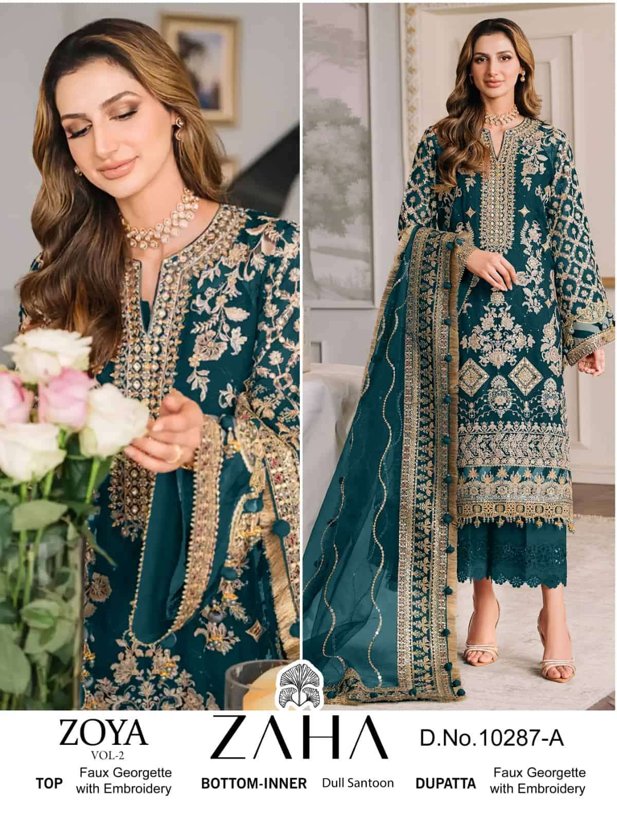 Zaha Zoya Vol-2 Designer Pakistani Salwar Suit