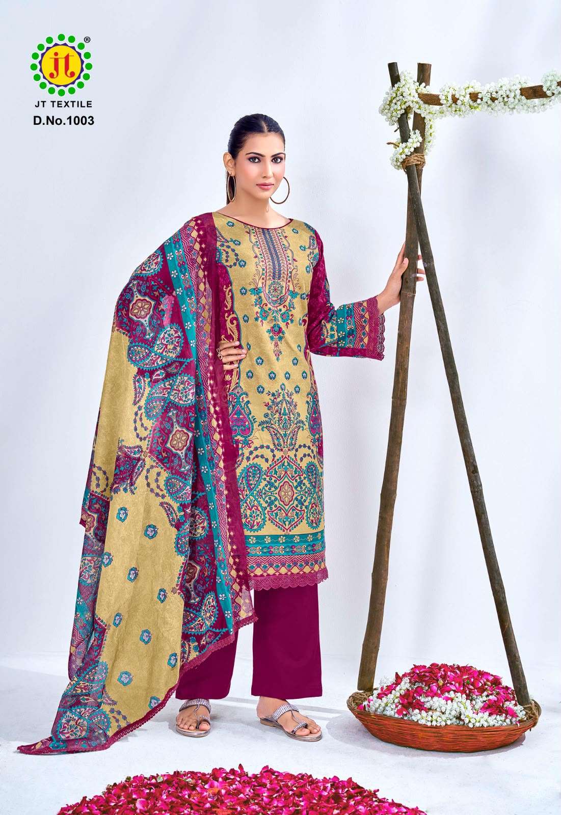 Jt Aafreen Noor Vol 1 Fancy Cotton Dress Material view 7