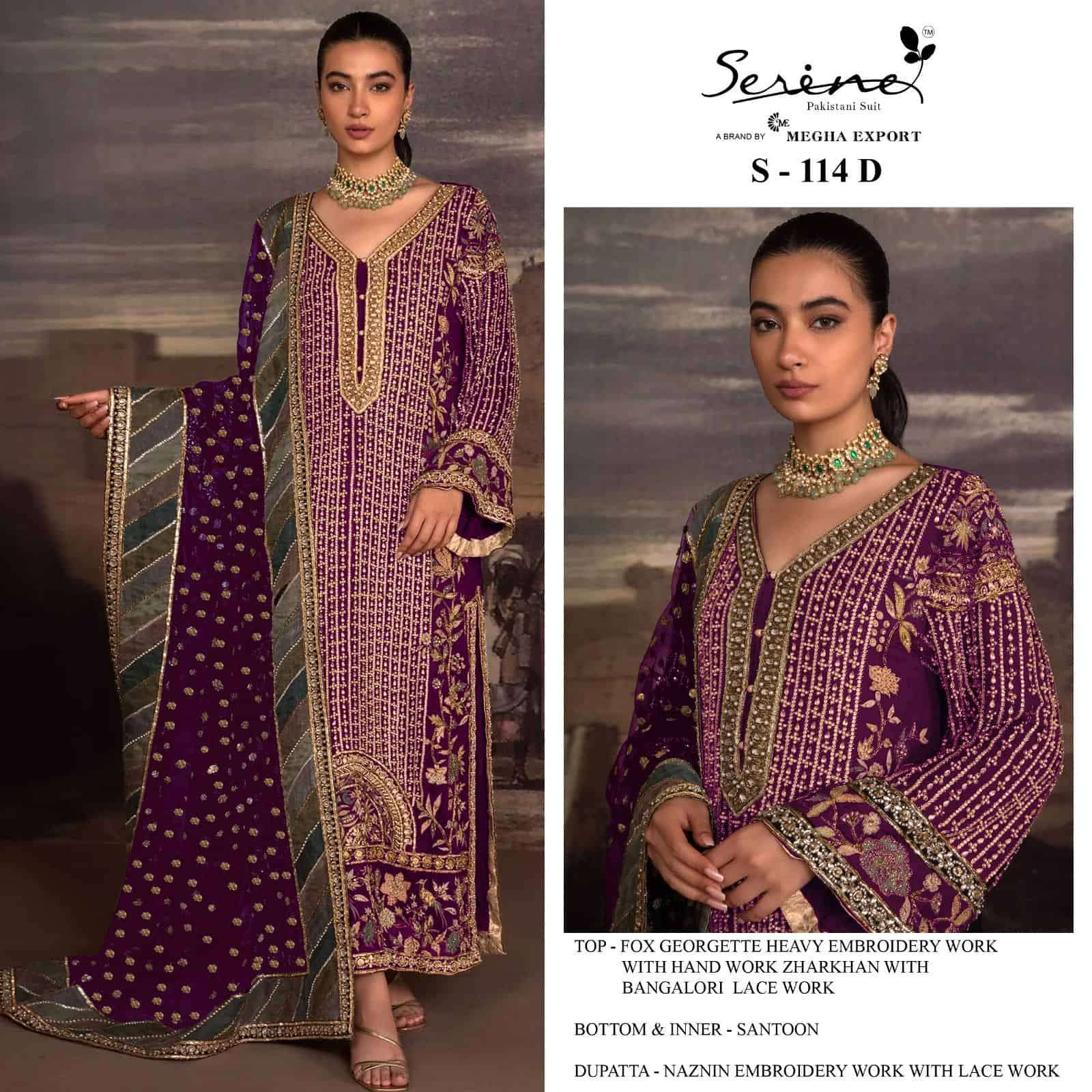 Megha Exports S 114 Colors Designer Work Pakistani Dress view 3