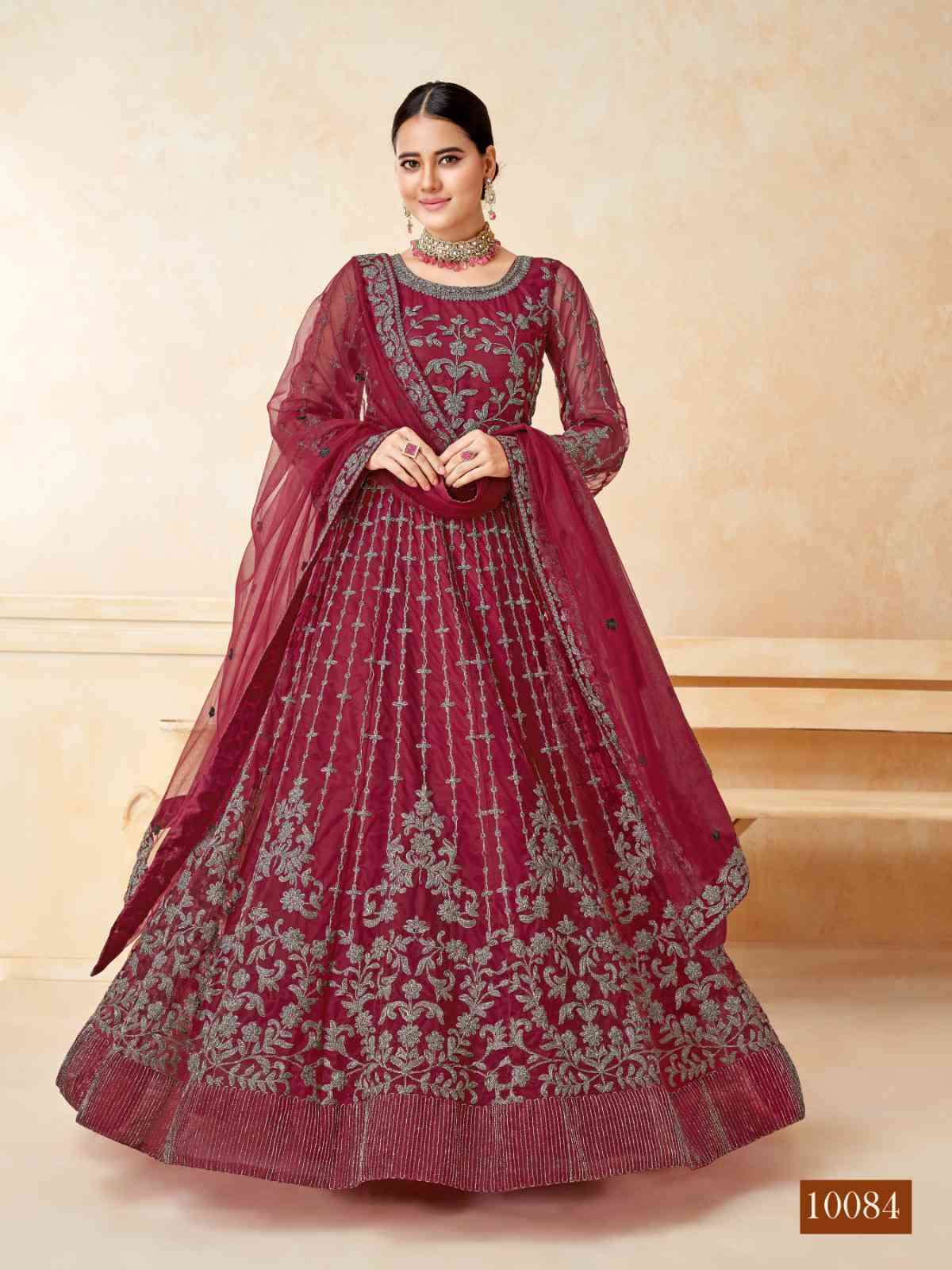 Anjubaa Vol 8 10081 To 10084 Wedding Wear Designer Gown New Collection view 5