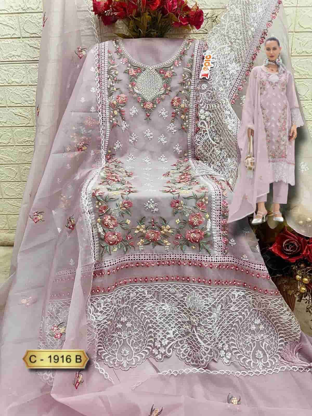 Fepic C 1916 B Organza Embroidered Style Pakistani Suit Ensemble view 2