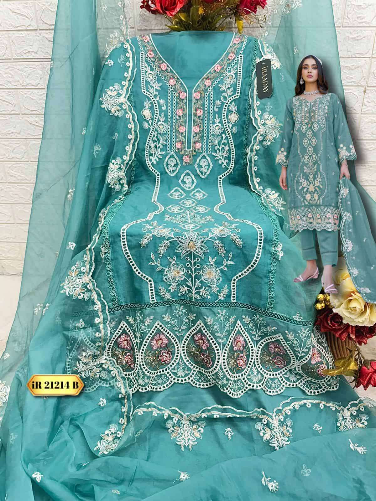 Fepic IR 21214 B Festive Wear Style Designer Embroidered Suit view 2