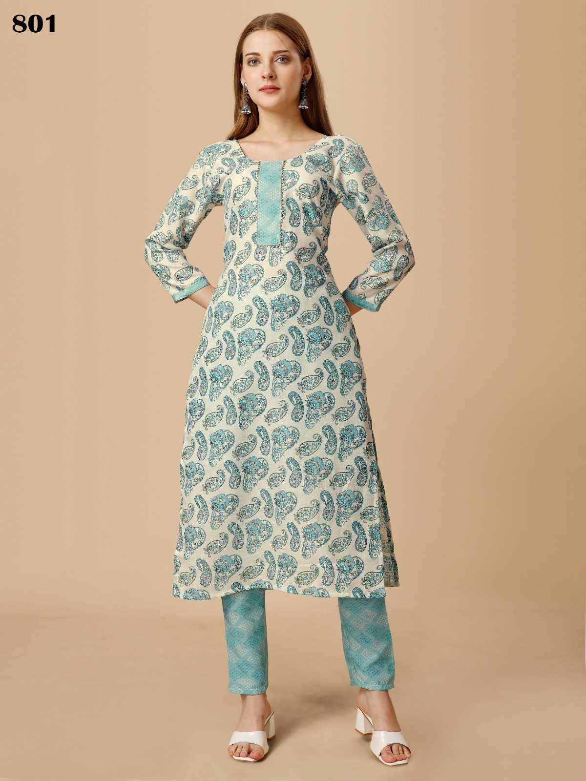 Beriston Bs Vol 8 Fancy Cotton Kurti Pant Dupatta Single Collection Price view 4