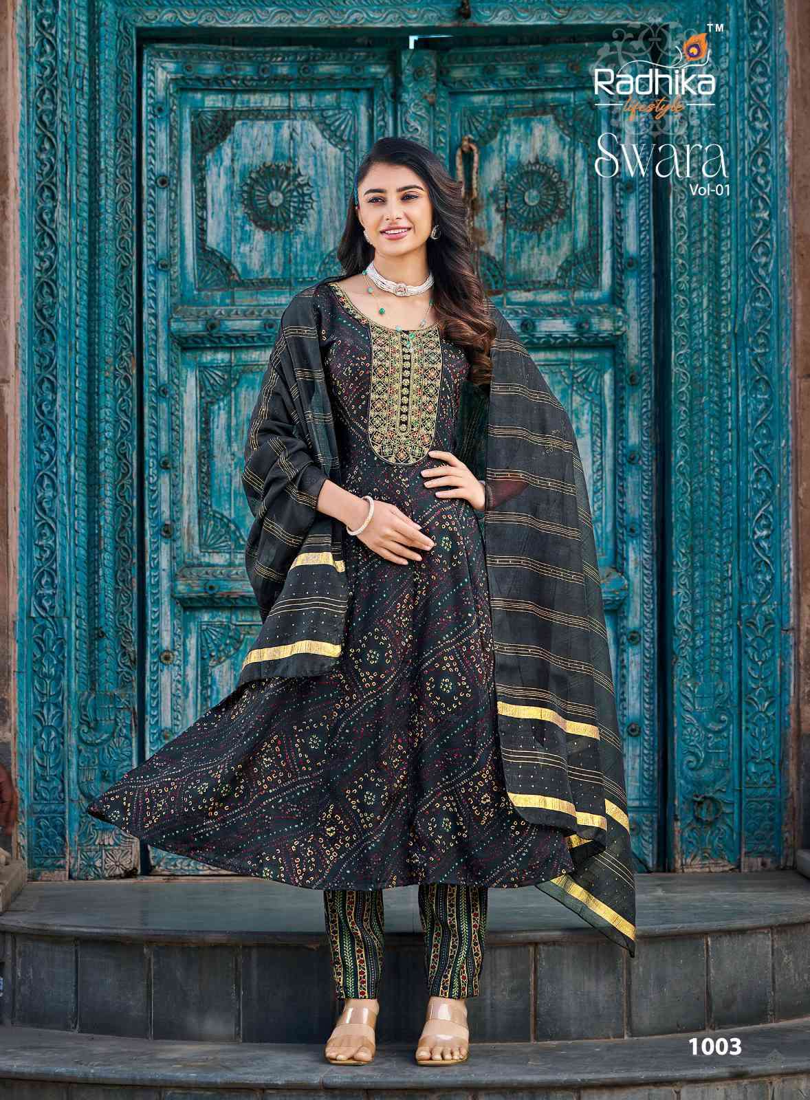 Radhika Swara Fancy Anarkali 3-Piece Suit view 9