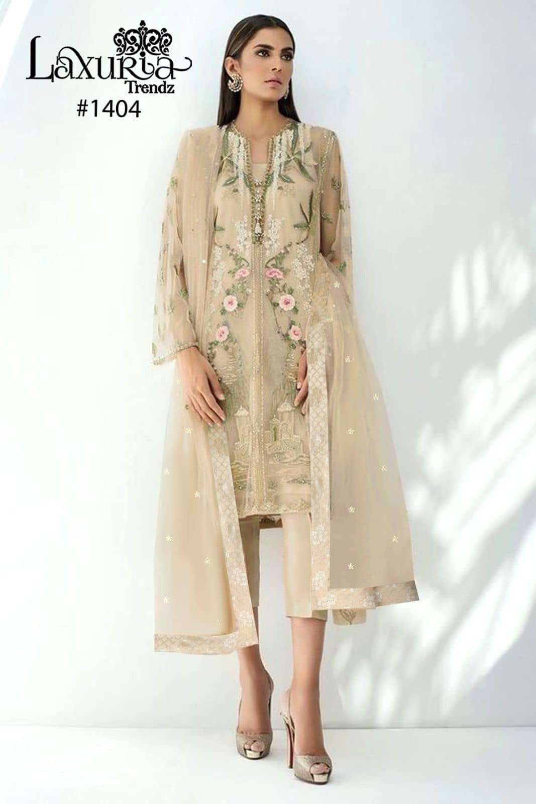 Laxuria Trends 1404 Fancy Style Classic Heavy Embroidered Readymade Collection view 3