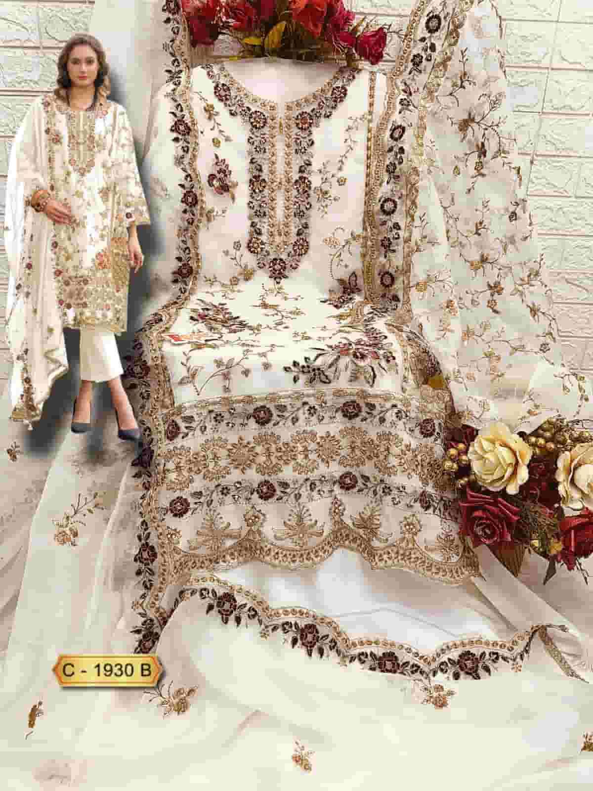 Fepic C 1930 B Festive Wear Style Heavy Designer Embroidered Suit Ensemble view 2