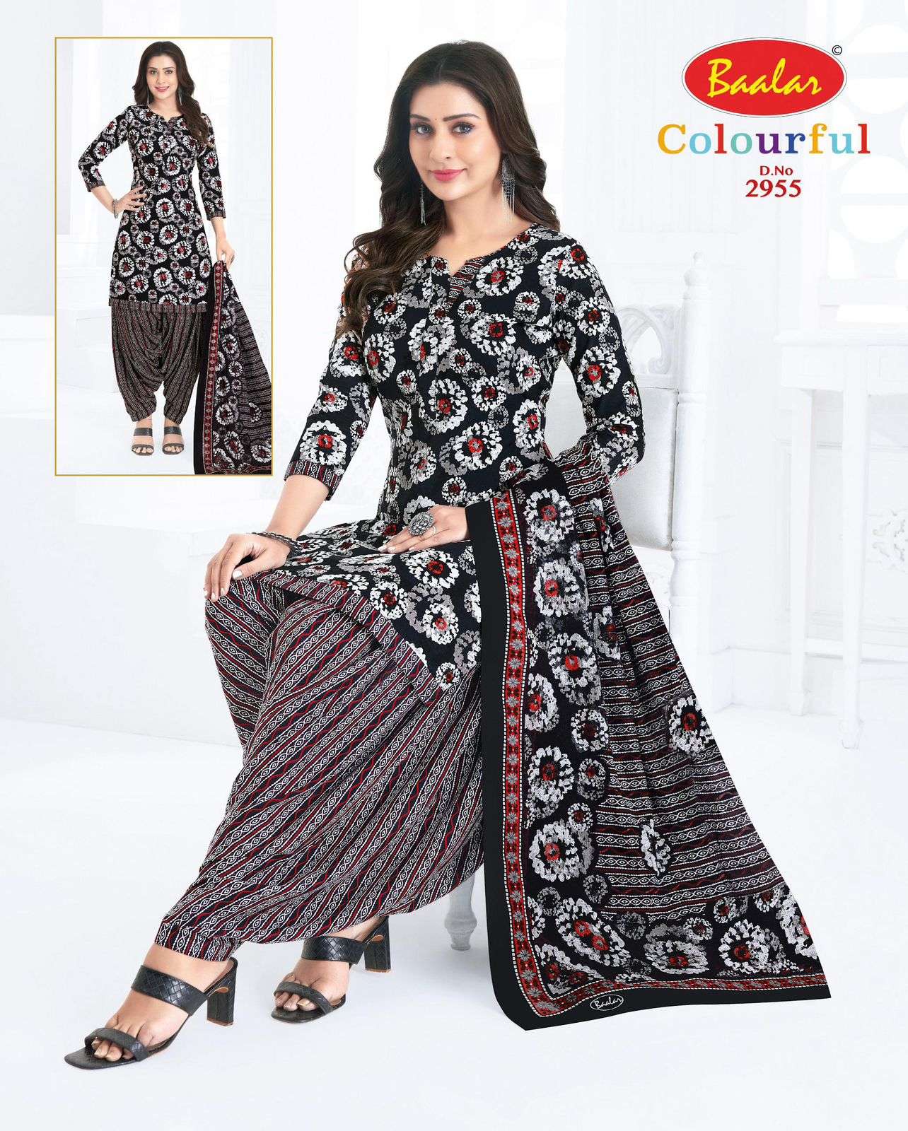Baalar Colourful Vol 29 Unstitch Pure Cotton Suit view 32