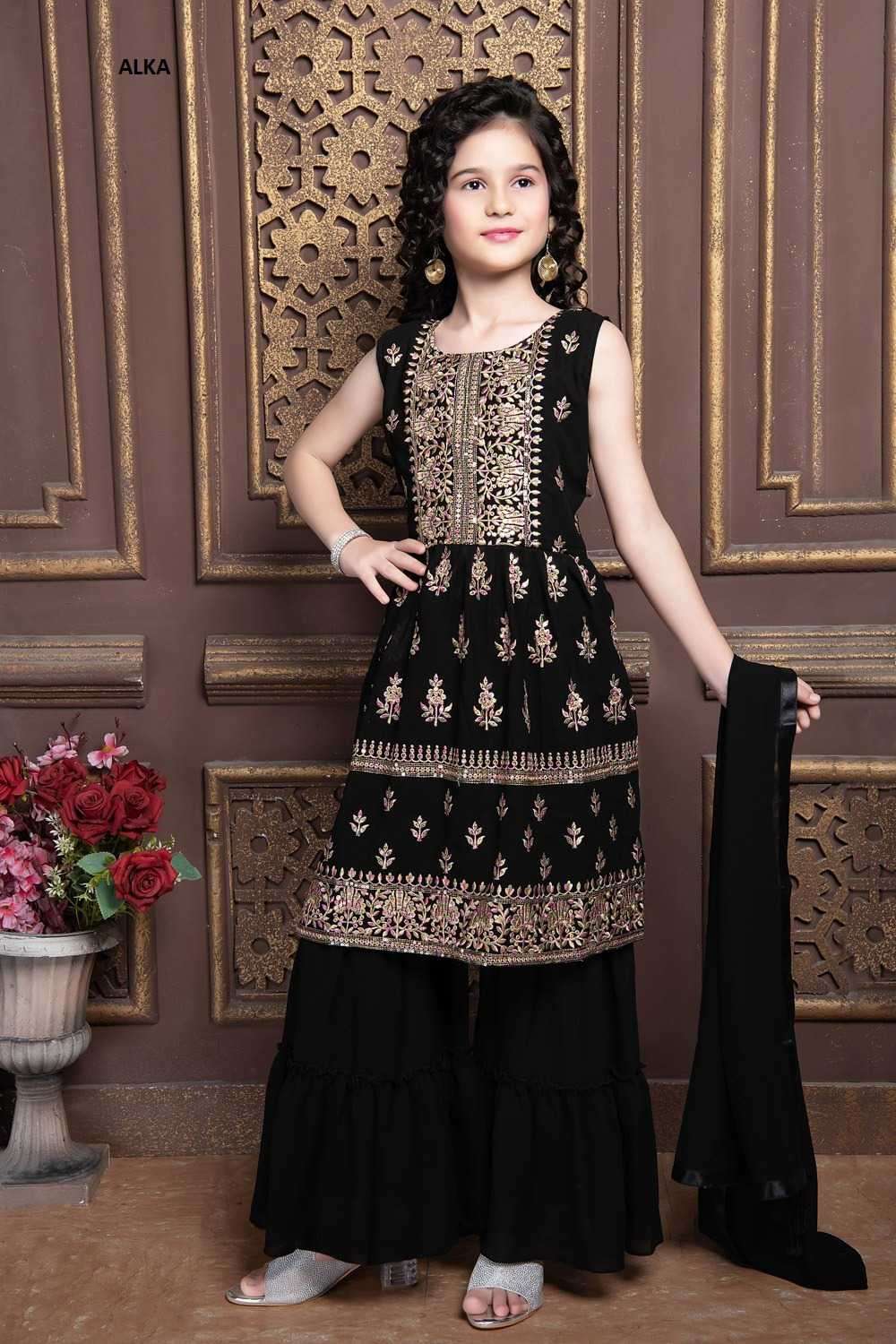 Alka Aaradhna Vol 41 Latest Designer Kids Wear Partywear Dress view 4