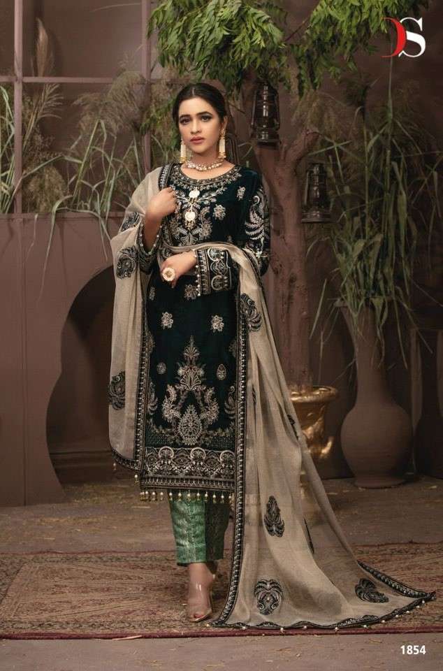 Deepsy Velvet Embroidered Wedding Salwar Suit view 2