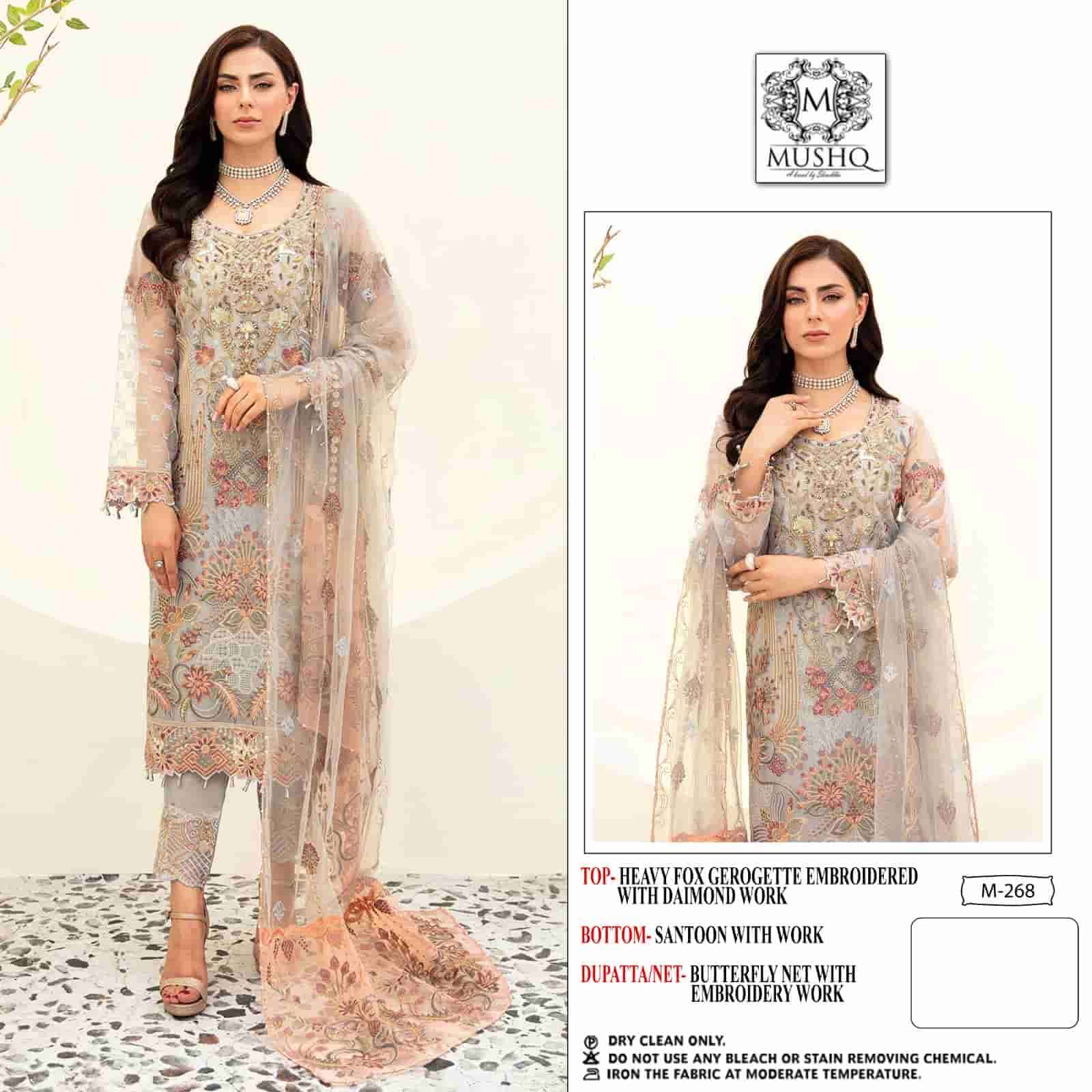 Mushq M-268 Embroidered Party Wear Suit