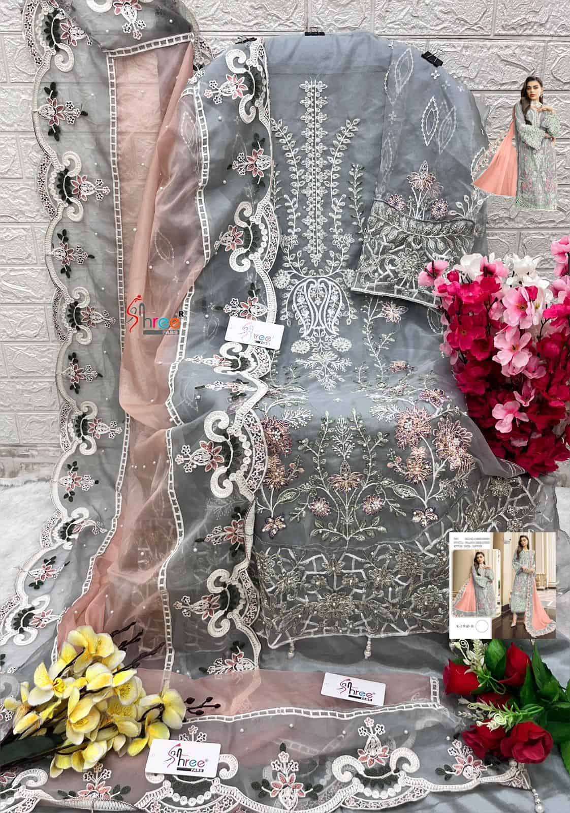 Shree Fabs K 1910 Colors Festive Wear Style Latest New Designer Pakistani Suit Wholesalers view 7