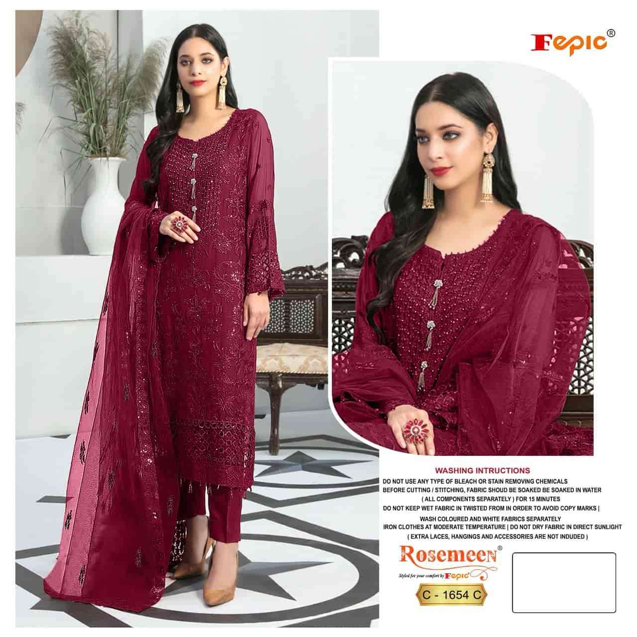 Fepic Rosemeen Embroidered Georgette Salwar Suit view 2