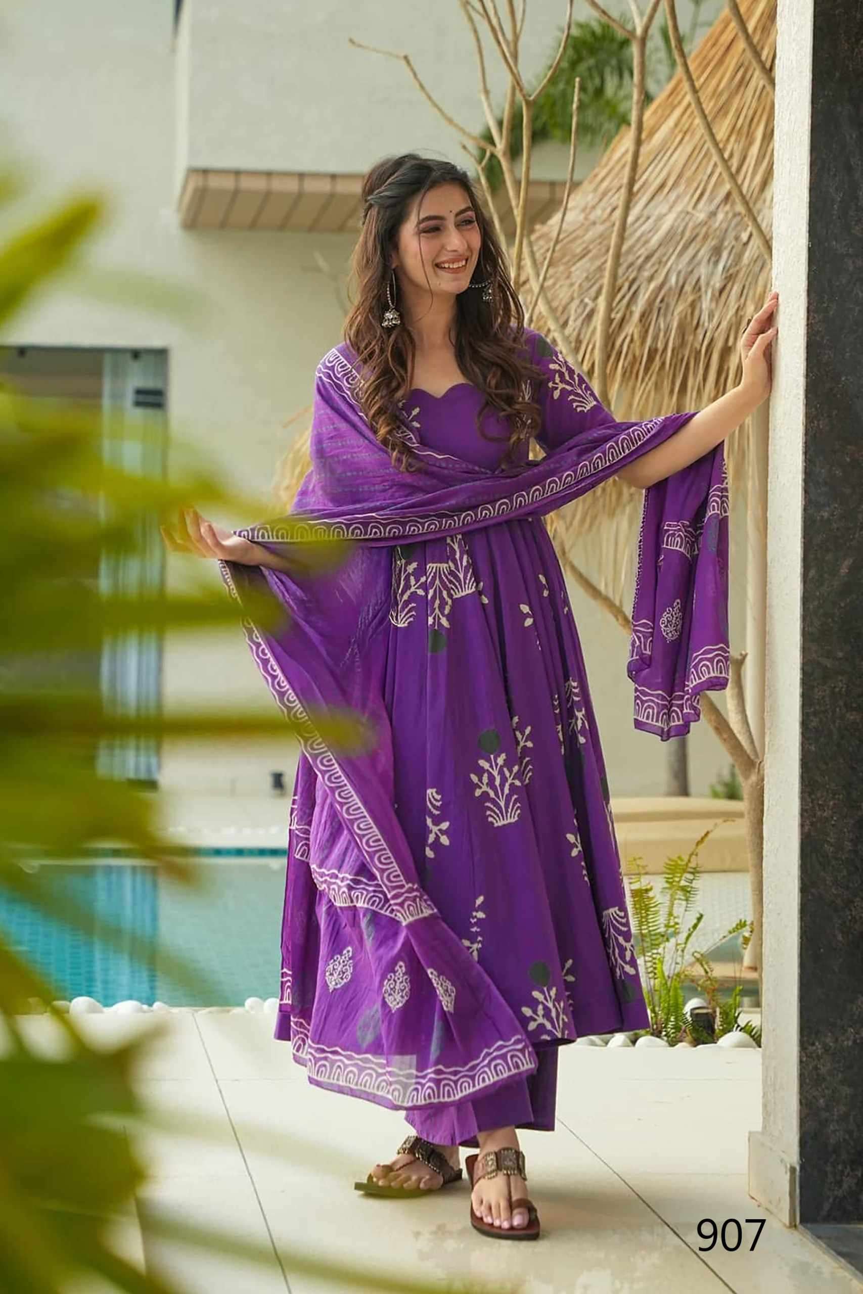 Lucaya Clora Vol 9 901 TO 907 Long Kurti Bottom Dupatta Collection Exploter view 18