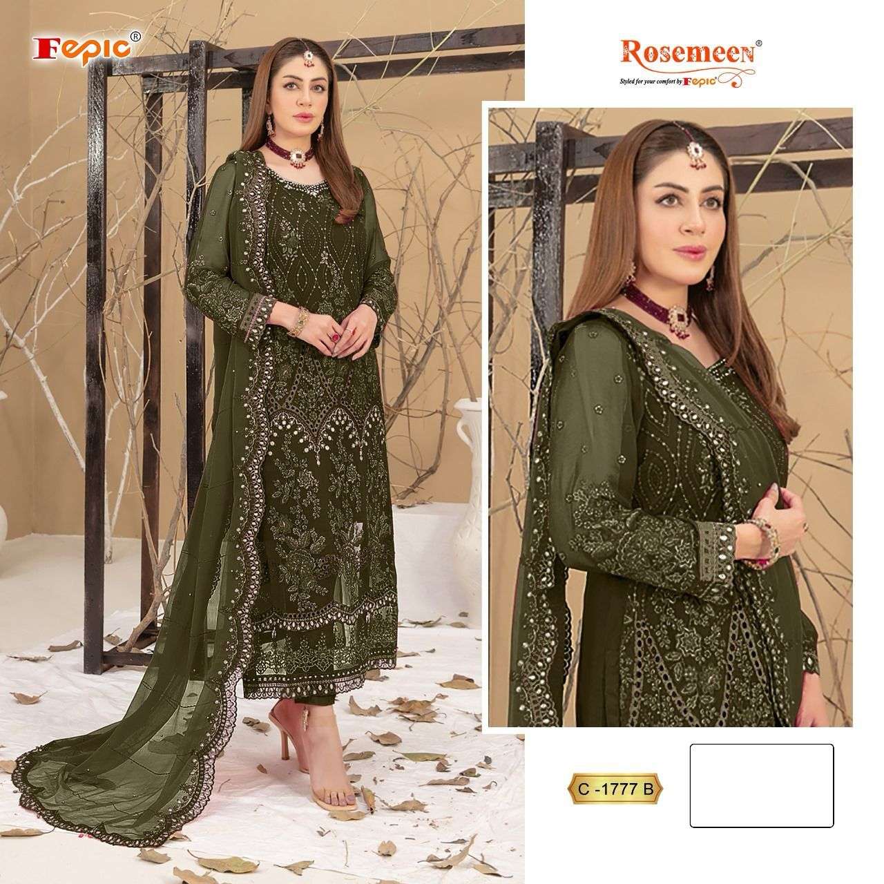 Fepic C 1777 Colors Heavy Designer Pakistani Dress Festive Collection view 3